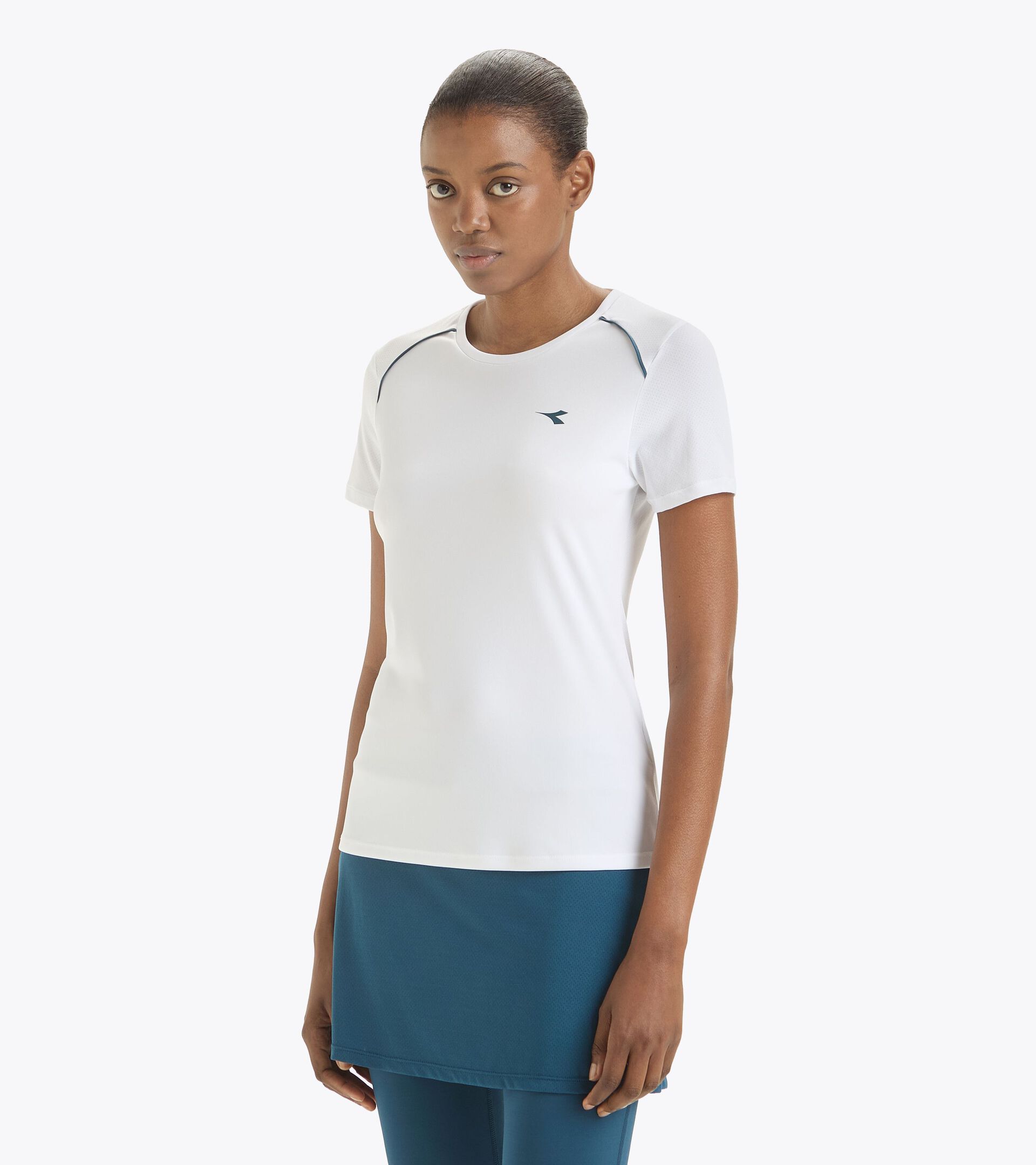 Camiseta de tenis - Mujer L. SS T-SHIRT TENNIS BLANCO VIVO - Diadora