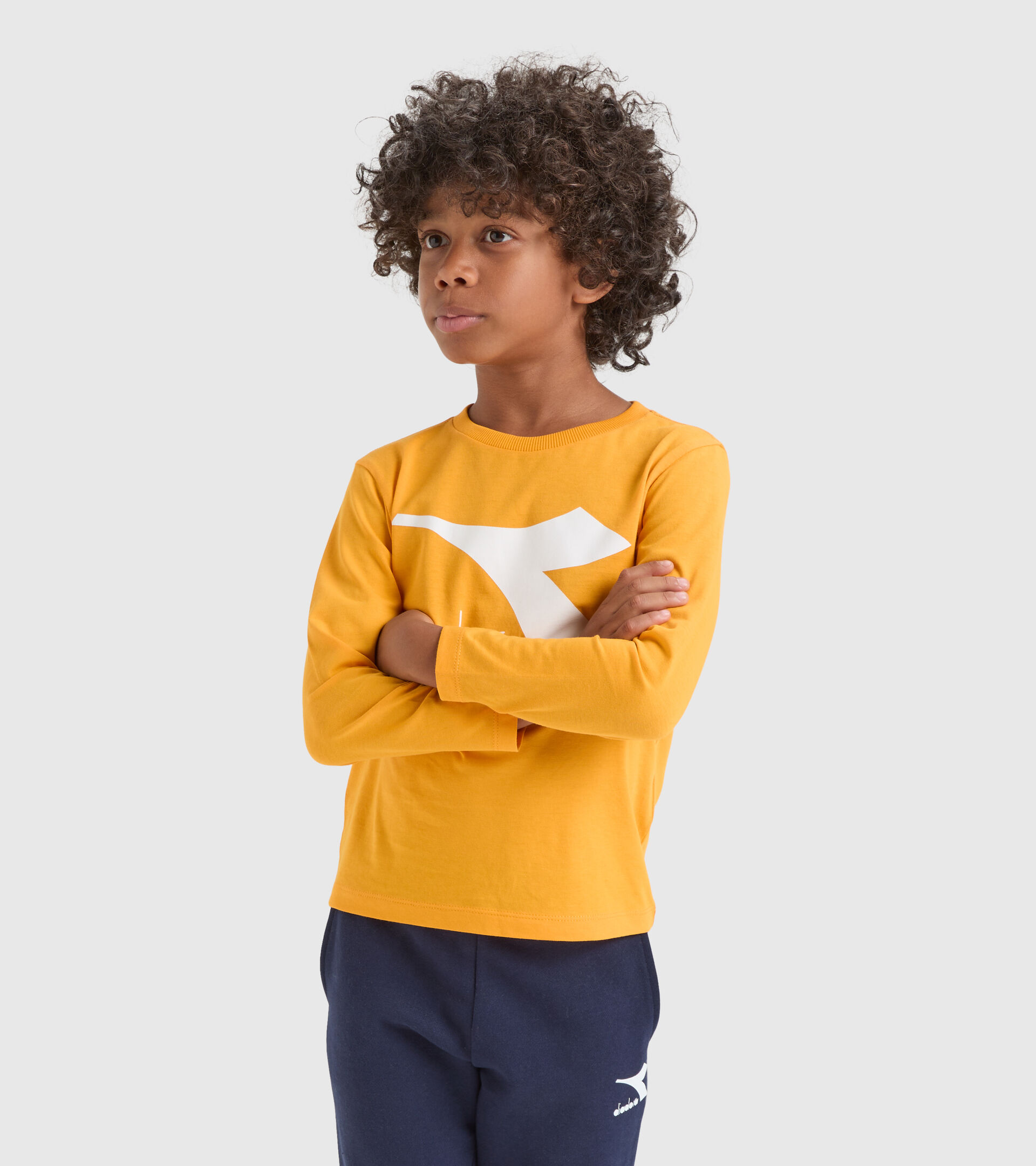 Sports T-shirt - Kids JU.T-SHIRT LS CHROMIA RADIANT YELLOW - Diadora