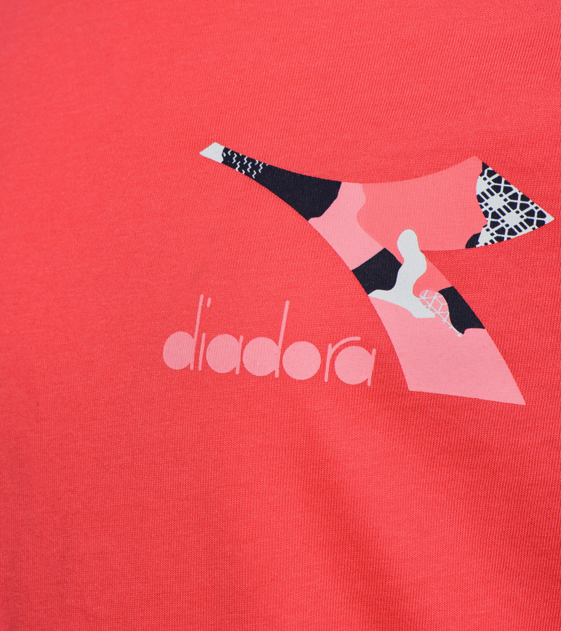 Crew-neck sweatshirt - Boys and girls JU.LS T-SHIRT CHROMIA GERANIUM RED - Diadora