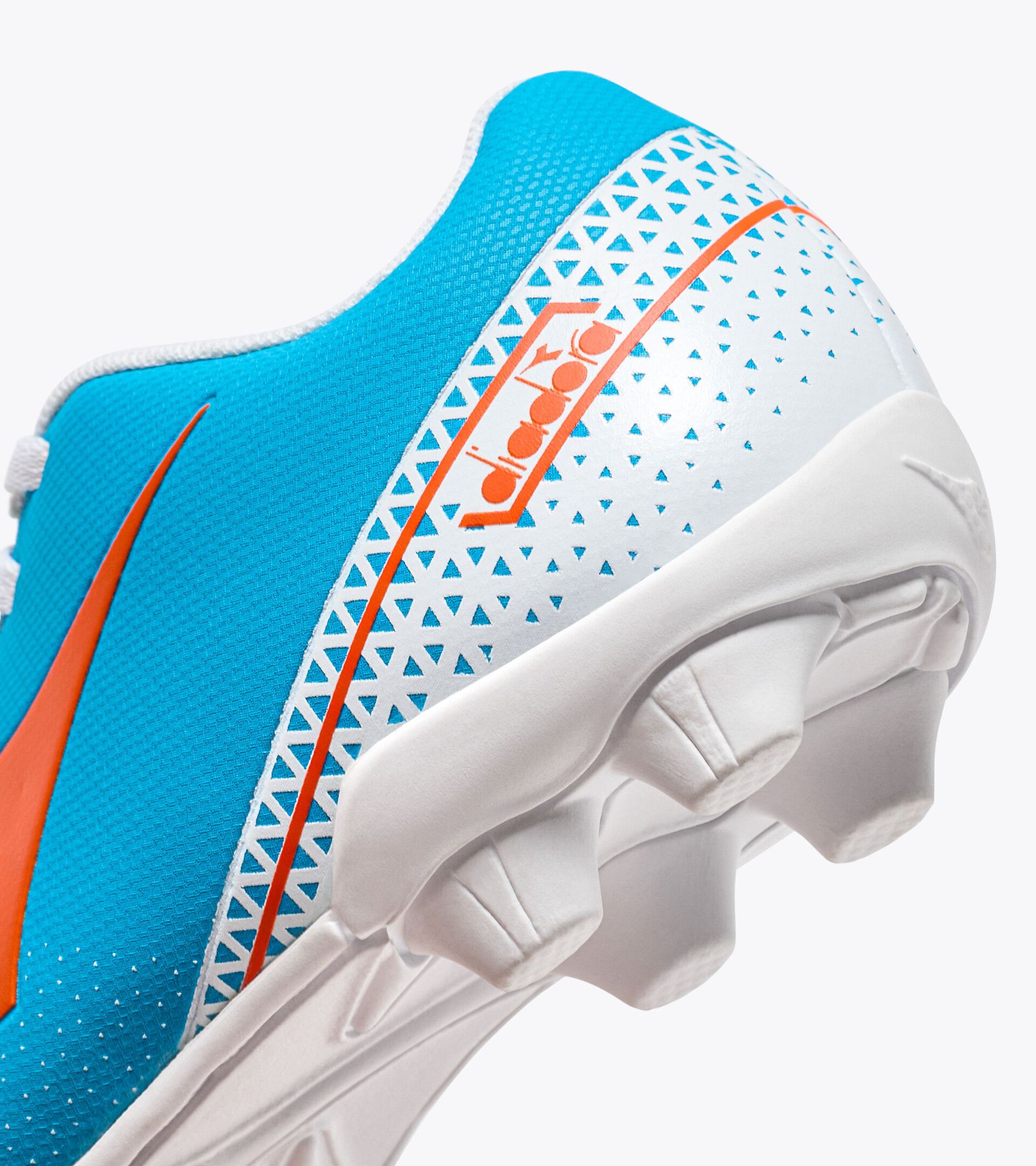 Calcio boots for hard ground - Junior PICHICHI 6 MD JR BLUE FLUO/WHITE/ORANGE - Diadora