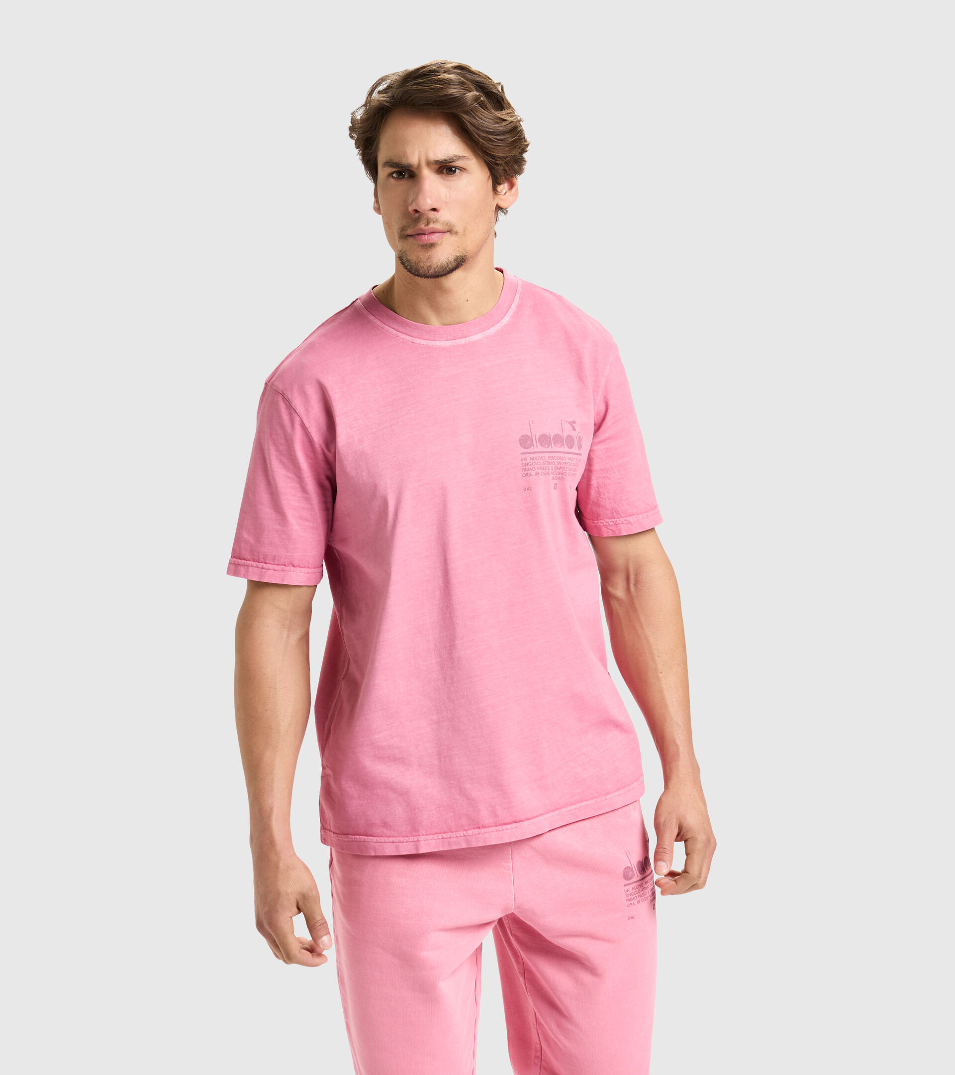 Organic cotton T-shirt - Unisex T-SHIRT SS MANIFESTO PALETTE WILD ROSE - Diadora