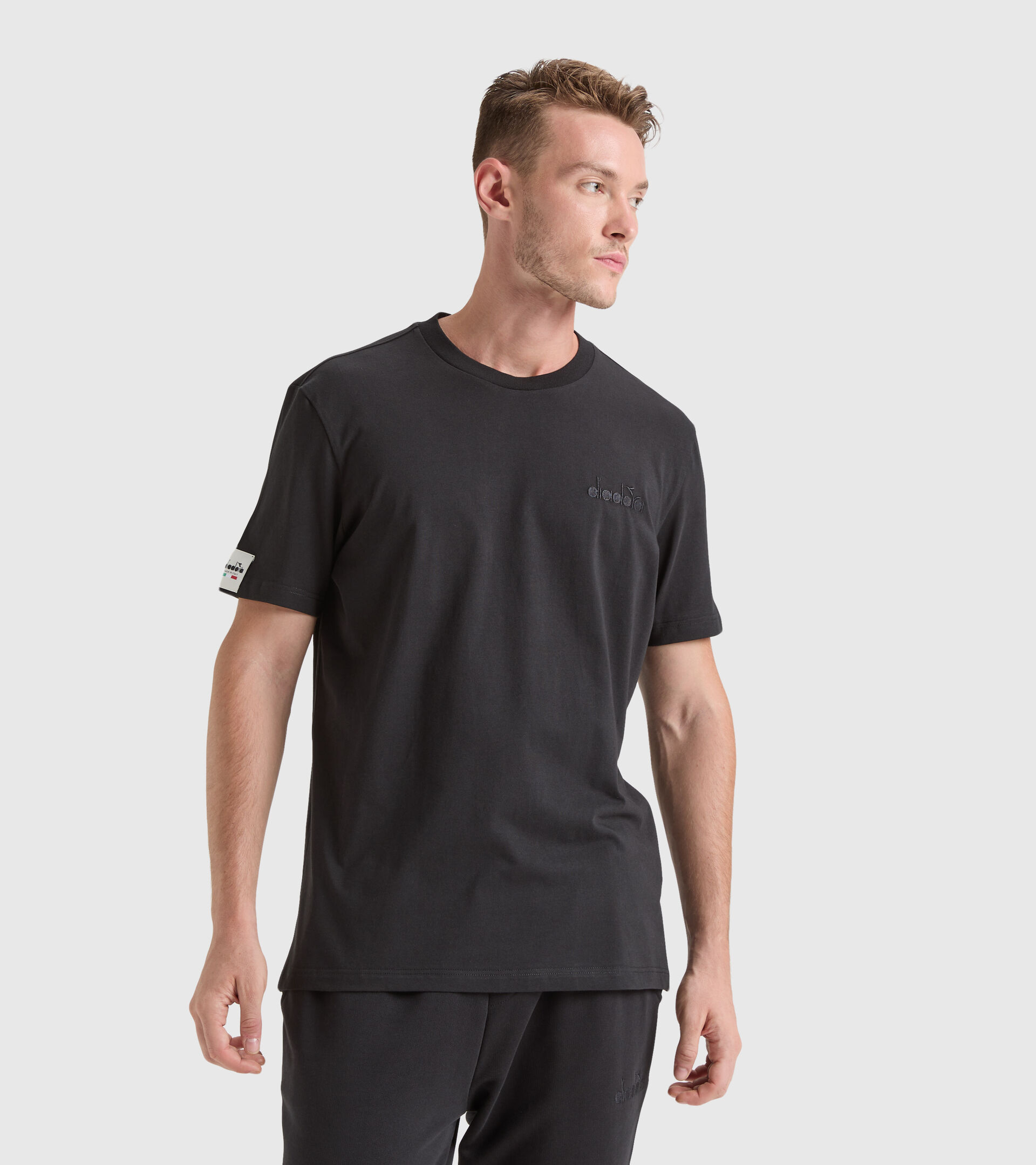 Cotton T-shirt - Made in Italy - Men T-SHIRT SS MII BLACK - Diadora