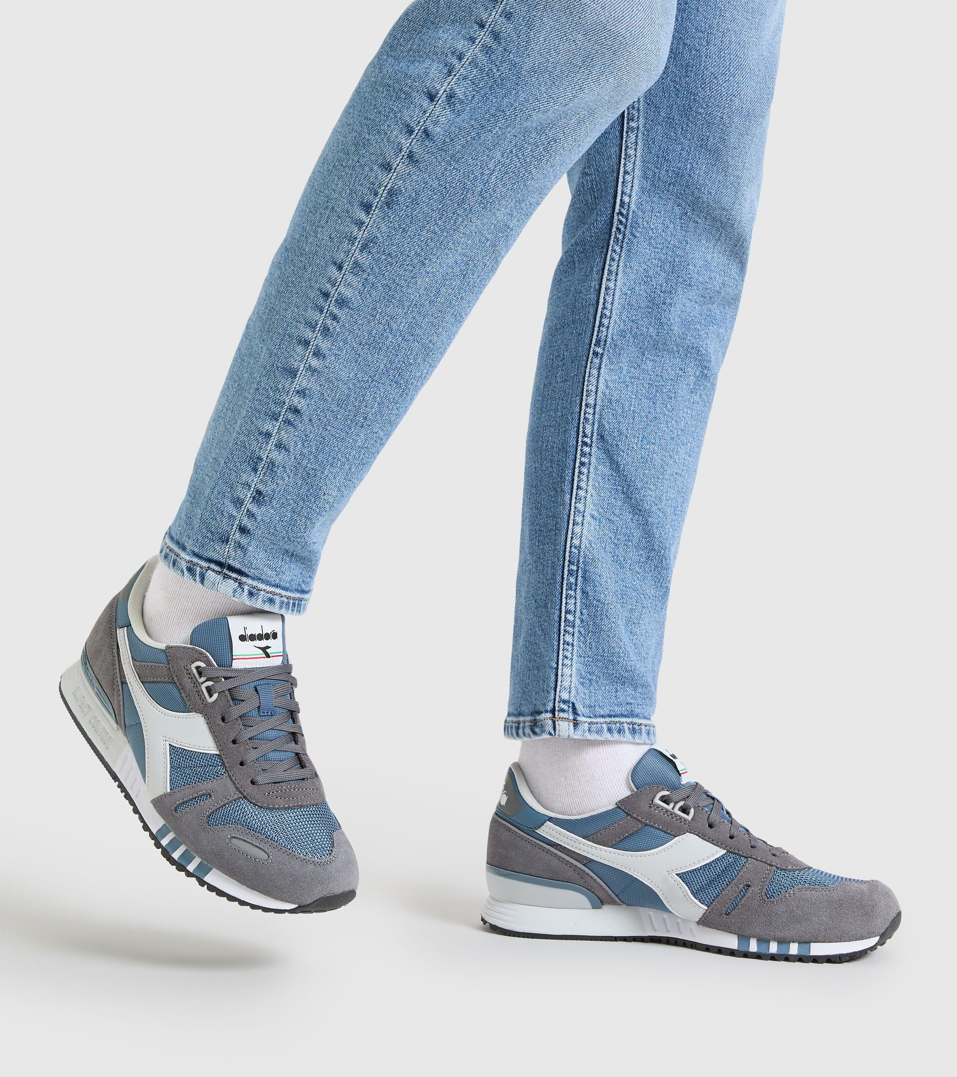 Sports shoe - Men TITAN BLUE MIRAGE/STEEL GRAY - Diadora