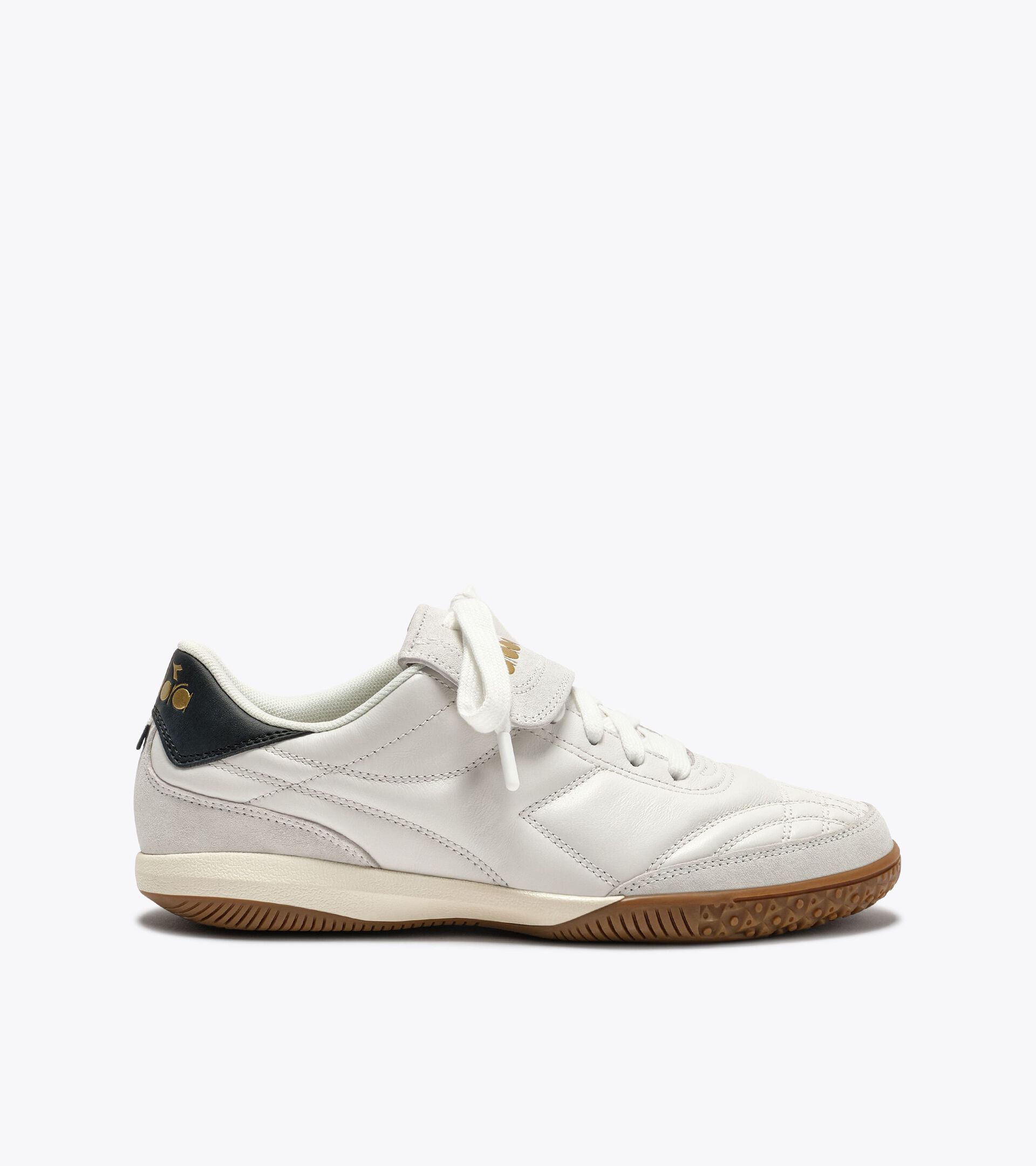 Terrace Leather Sneakers - All-gender GOLD INDOOR WHITE/BLACK - Diadora