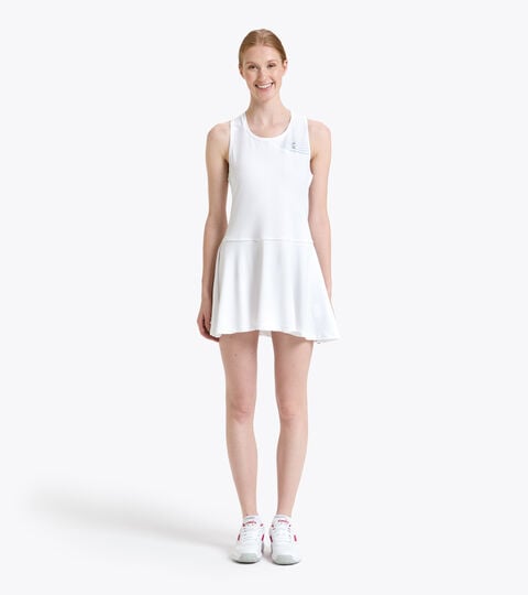 Damen-Tennis-Outfit L. DRESS COURT STRAHLEND WEISSE - Diadora