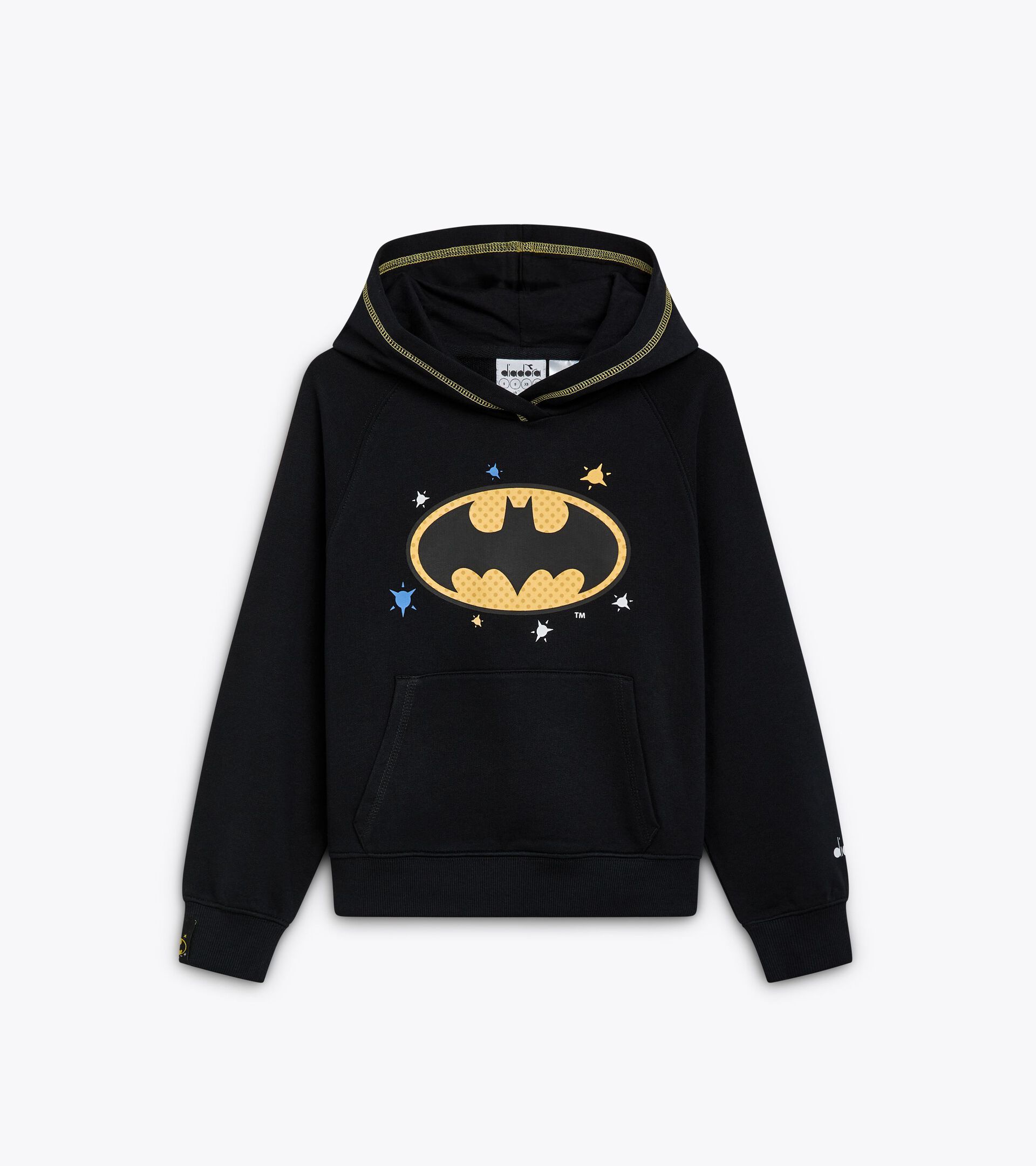 Superhero hoodie - Kids  JU.HOODIE SUPERHEROES BLACK - Diadora