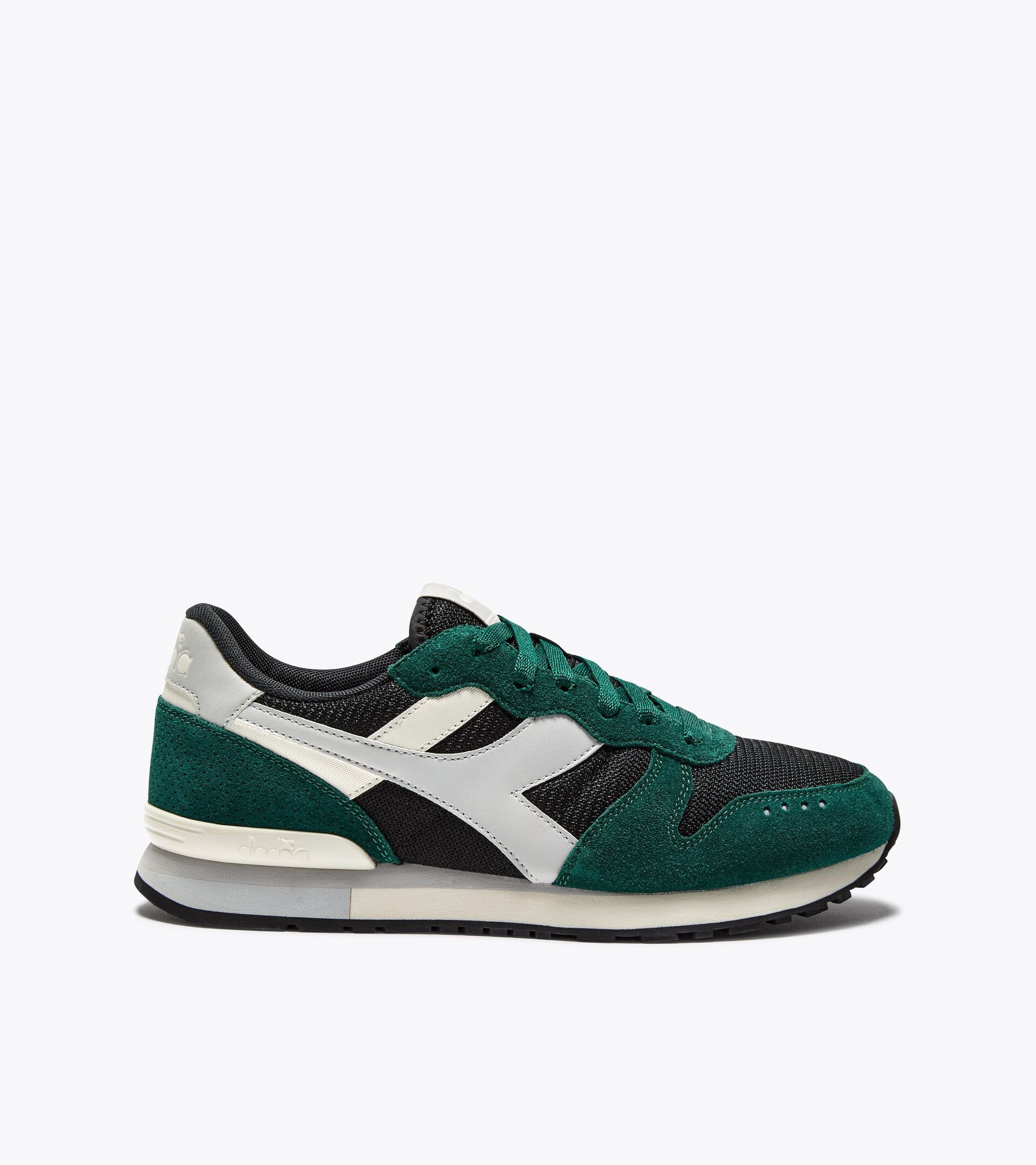 Suede leather sneaker - All-gender
 CAMARO M2 BLACK /RAIN FOREST - Diadora