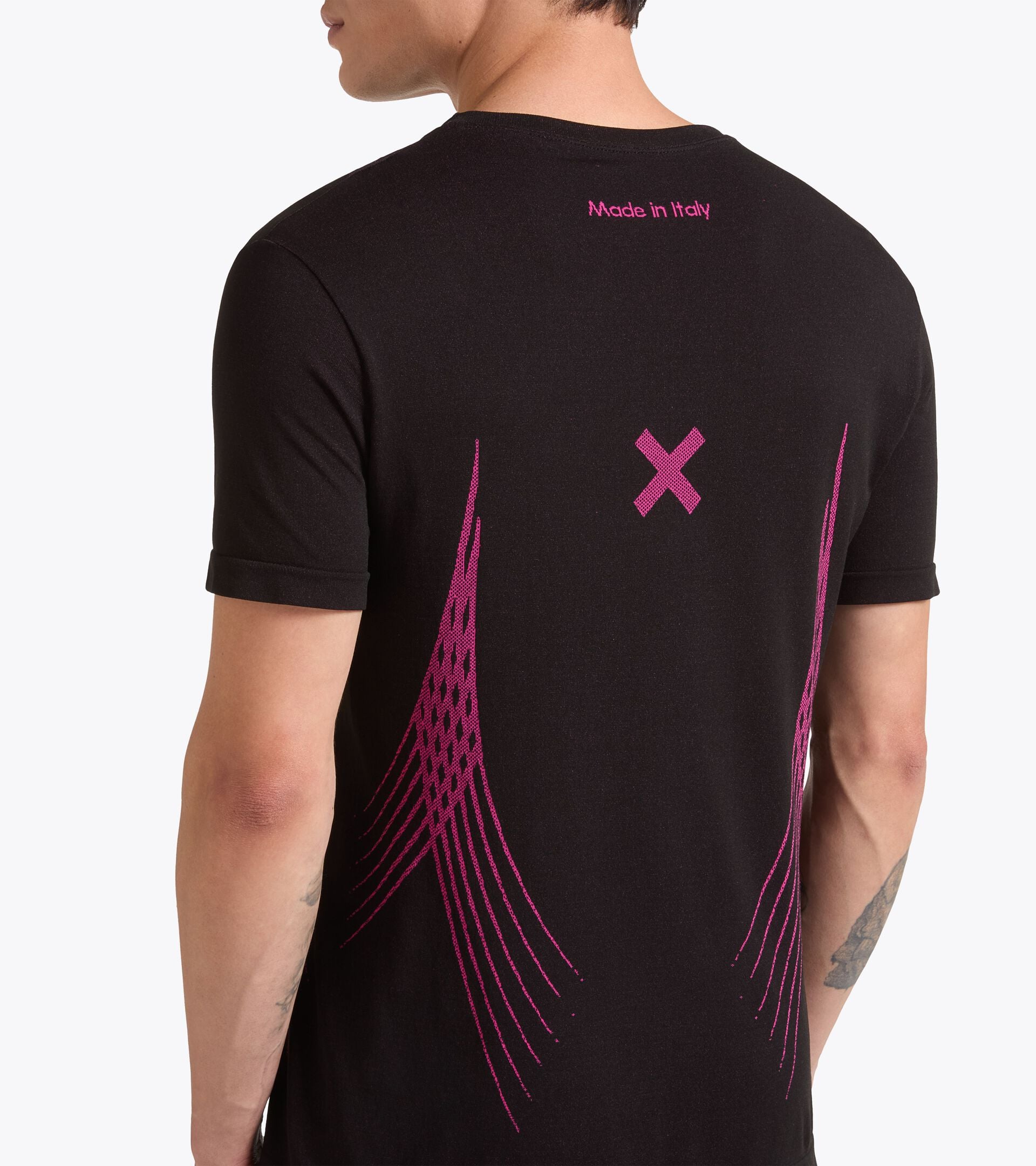 Dromo X Diadora: running Made in Italy SS T-SHIRT STRATOUNO DROMO NEGRO - Diadora