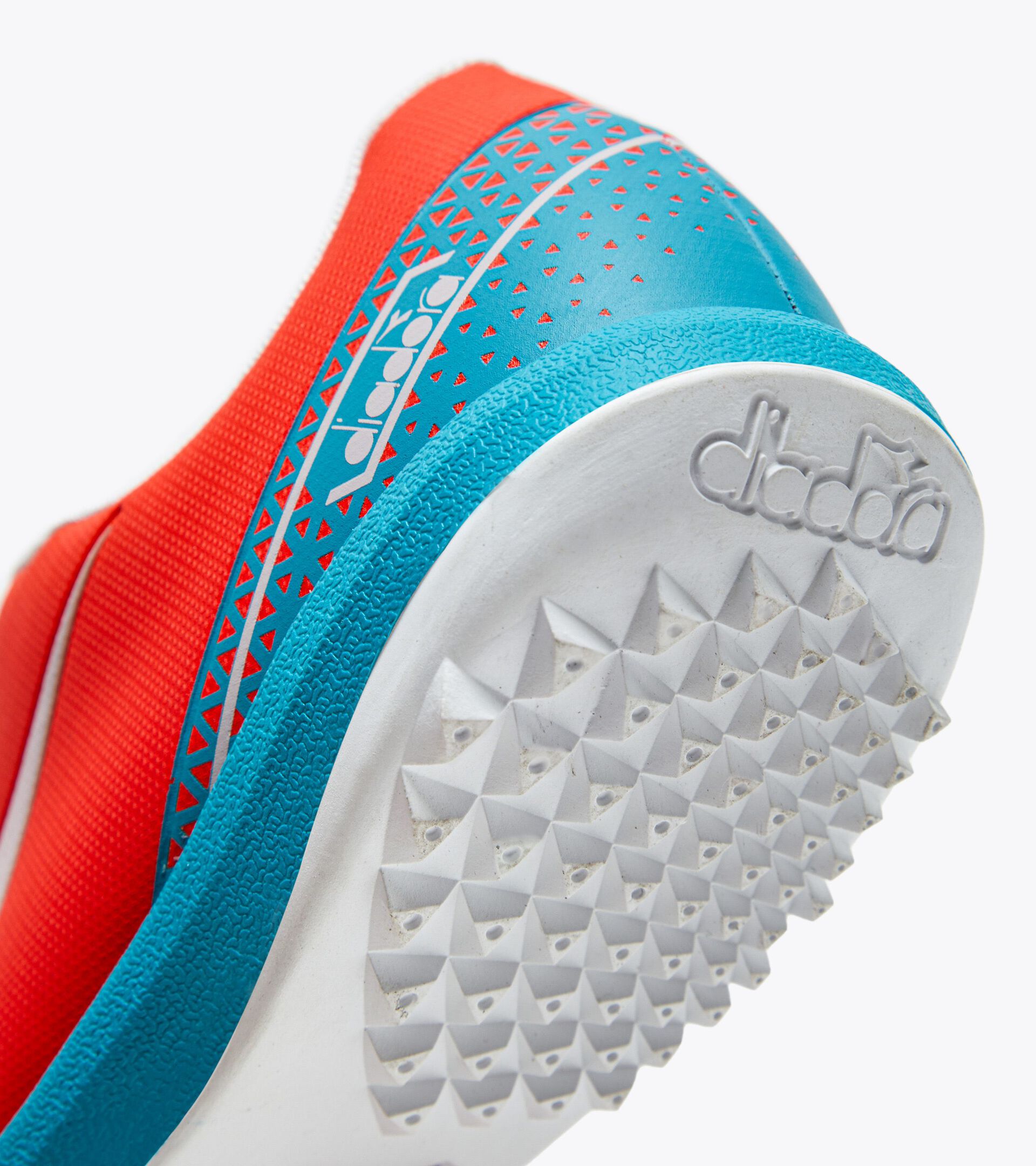 Calcio boots for synthetic turfs or firm grounds - Men PICHICHI 6 TFR FLUO RED/VAPOR BLUE/TILE BLUE - Diadora