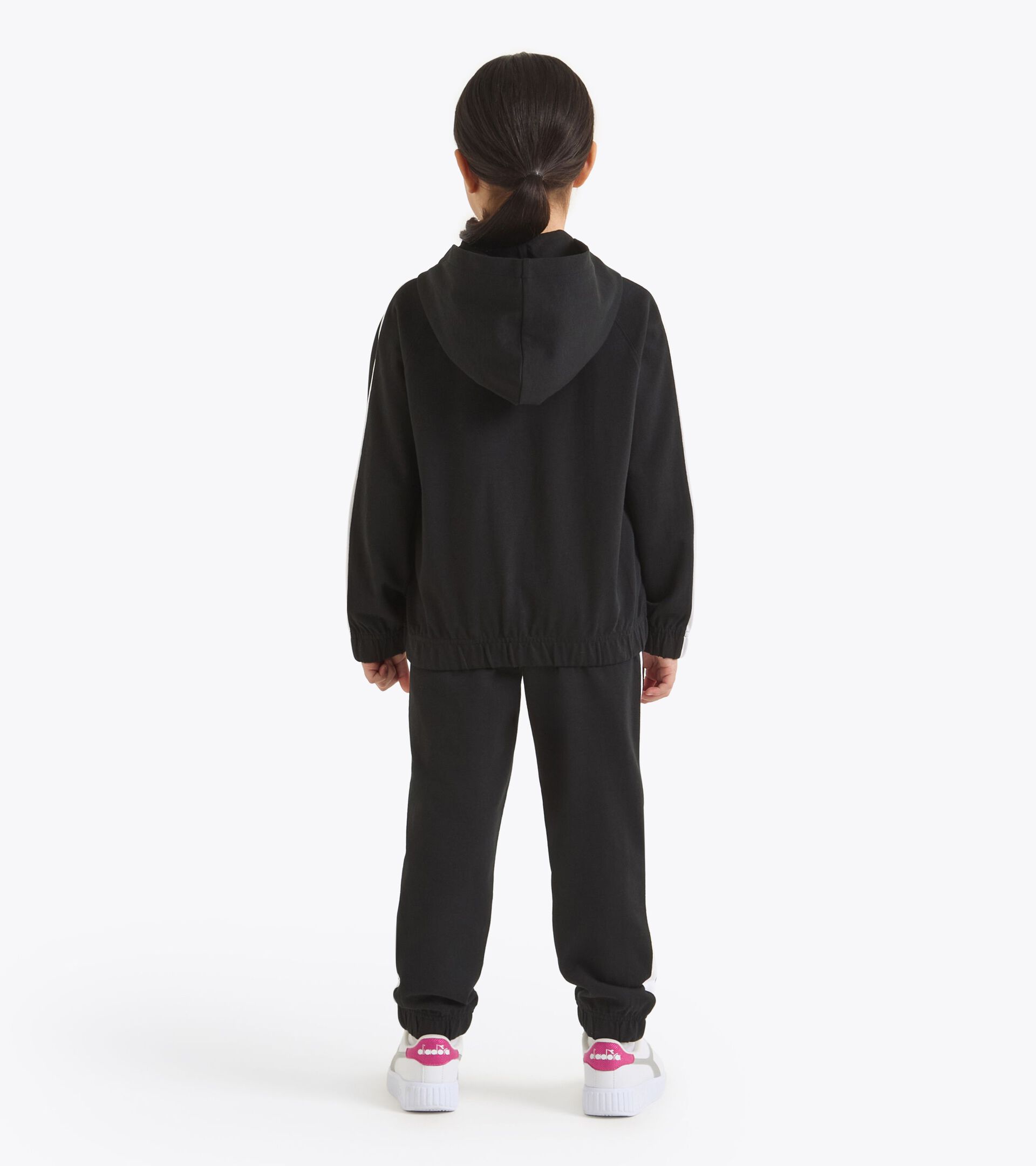 Sports tracksuit - All-gender JU. TRACKSUIT  HD FZ ESS. SPORTS  (HJ) BLACK - Diadora