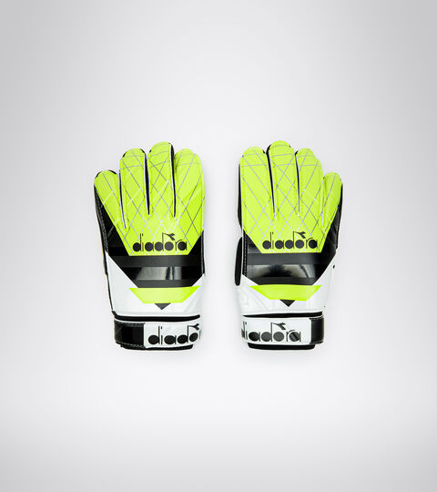 Goalkeeper gloves GK ELITE WHITE/BLACK/YELLOW FLUO - Diadora