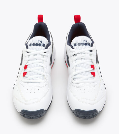 Tennis shoes for clay courts - Men S.CHALLENGE 5 SL CLAY WHITE/BLUE CORSAIR - Diadora