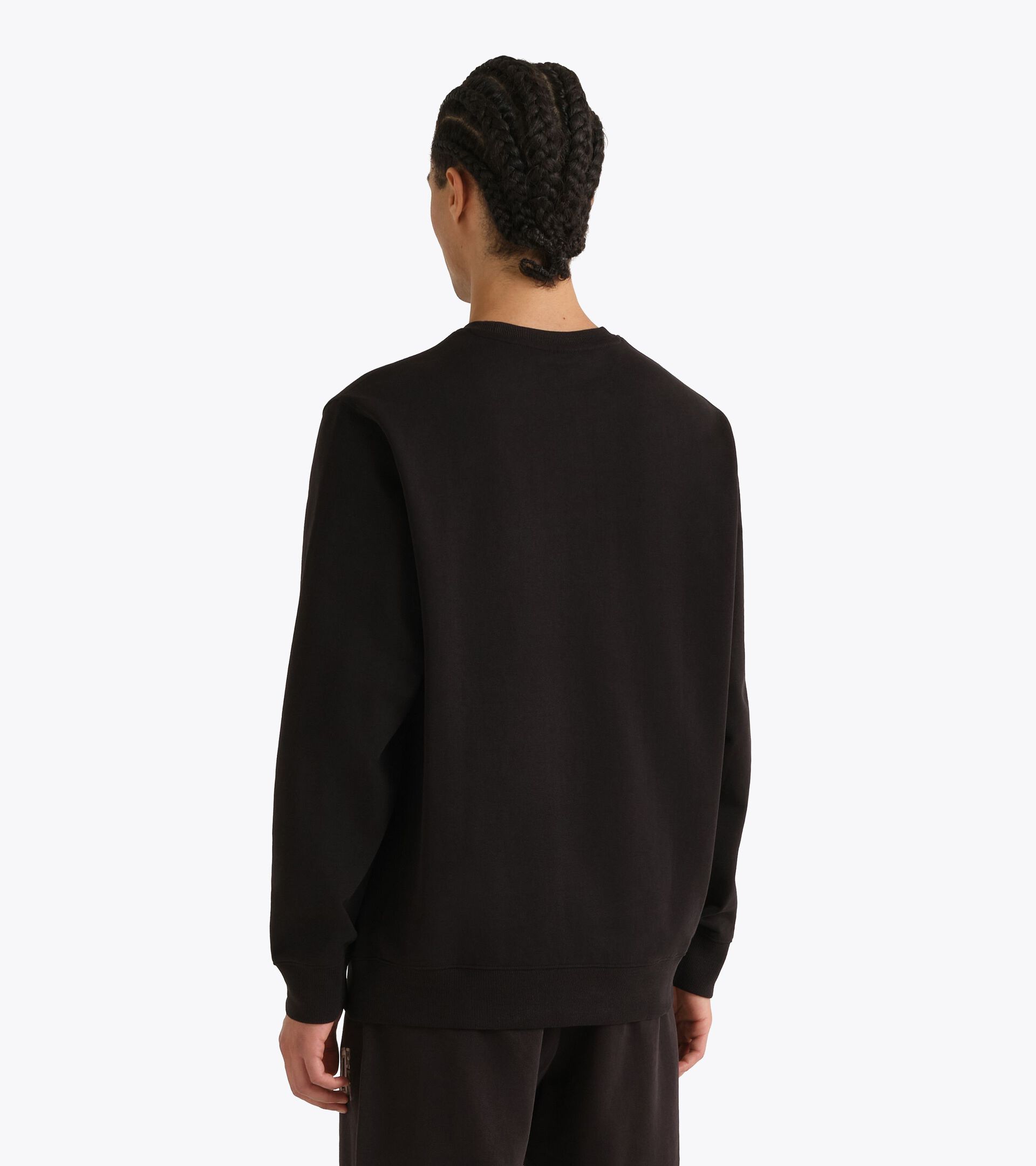 Sudadera de cuello redondo - Run Valley - Para todos los g&eacute;neros
 SWEATSHIRT CREW RUN VALLEY NEGRO - Diadora