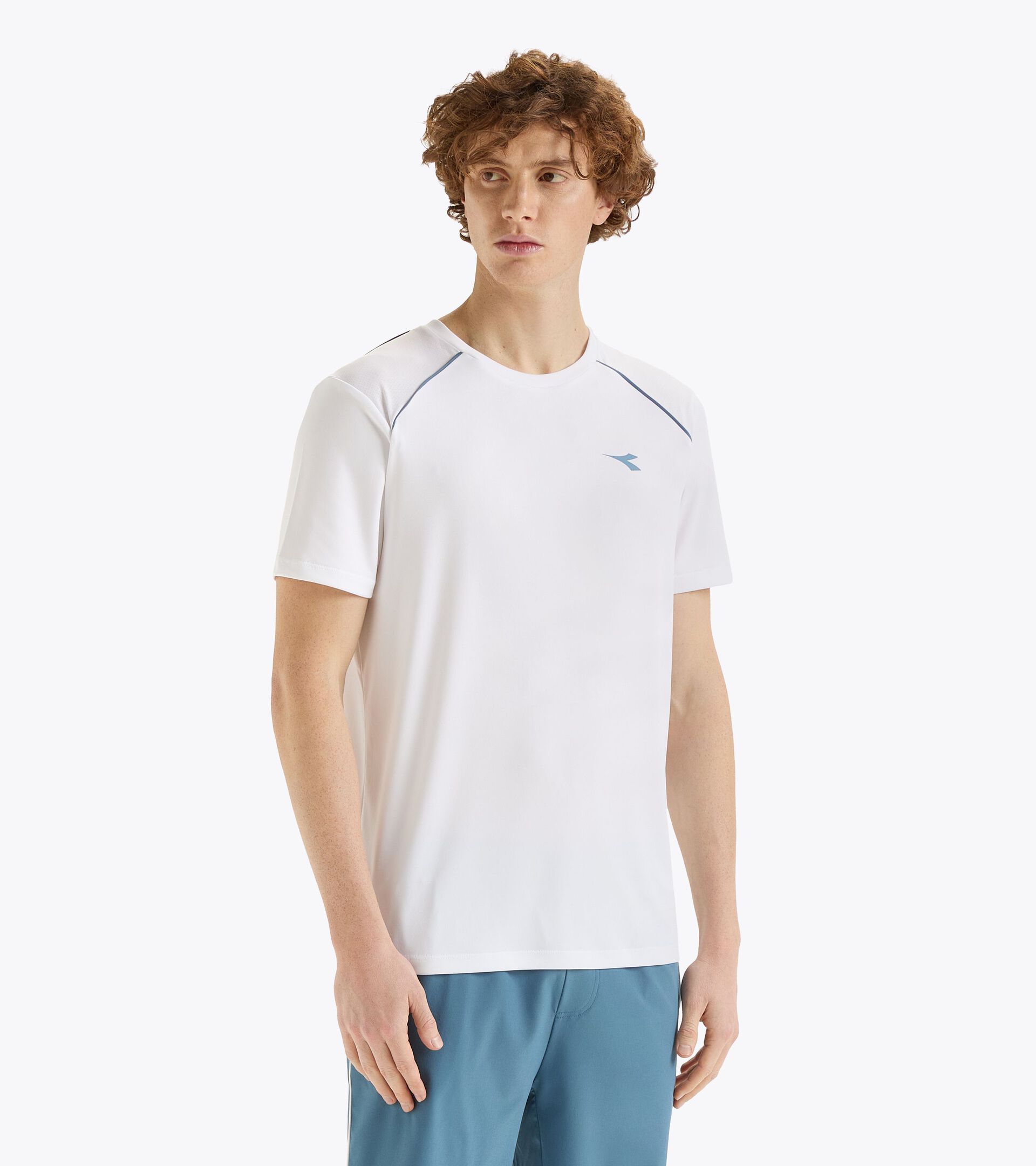 Tennis-T-Shirt - Herren SS T-SHIRT CORE STRAHLEND WEISSE - Diadora