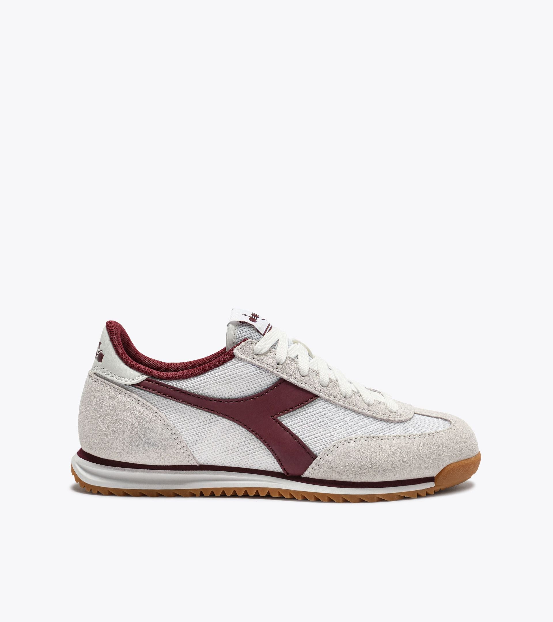 Sneakers en daim au profil bas - Pour tous les genres CROSS BRUN-ROUGE FONCE - Diadora