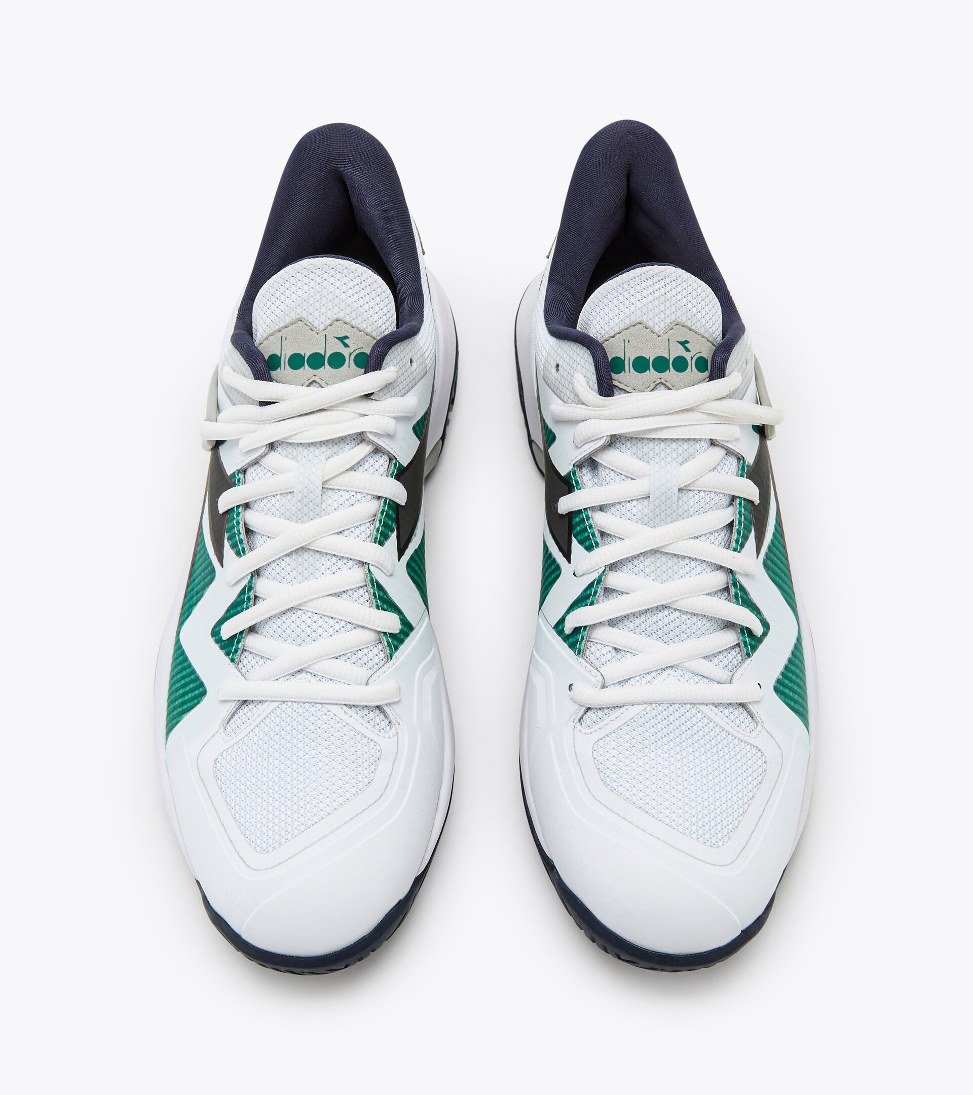 Tennis shoes for clay courts - Women B.ICON 2 CLAY WHITE/BLACK/BLUE CORSAIR - Diadora