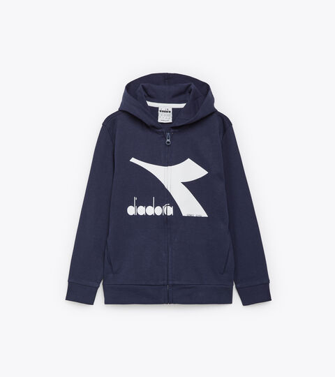 JU.HOODIE FZ, BLEU CABAN Sweat-shirt en coton - Enfant JU.HOODIE FZ BLEU CABAN - Diadora