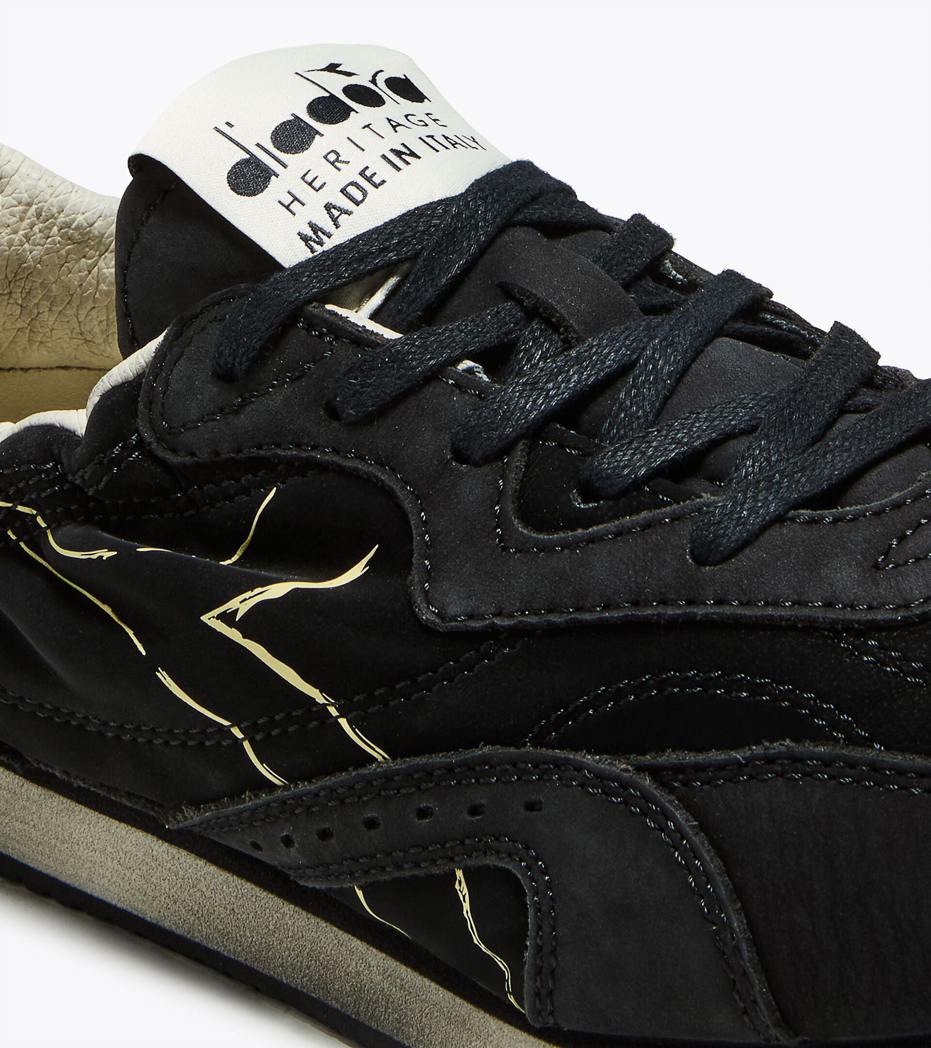 Balletcore Sneaker - Made In Italy - All-gender EQUIPE REVENGE ETOILE ITALIA BLACK - Diadora