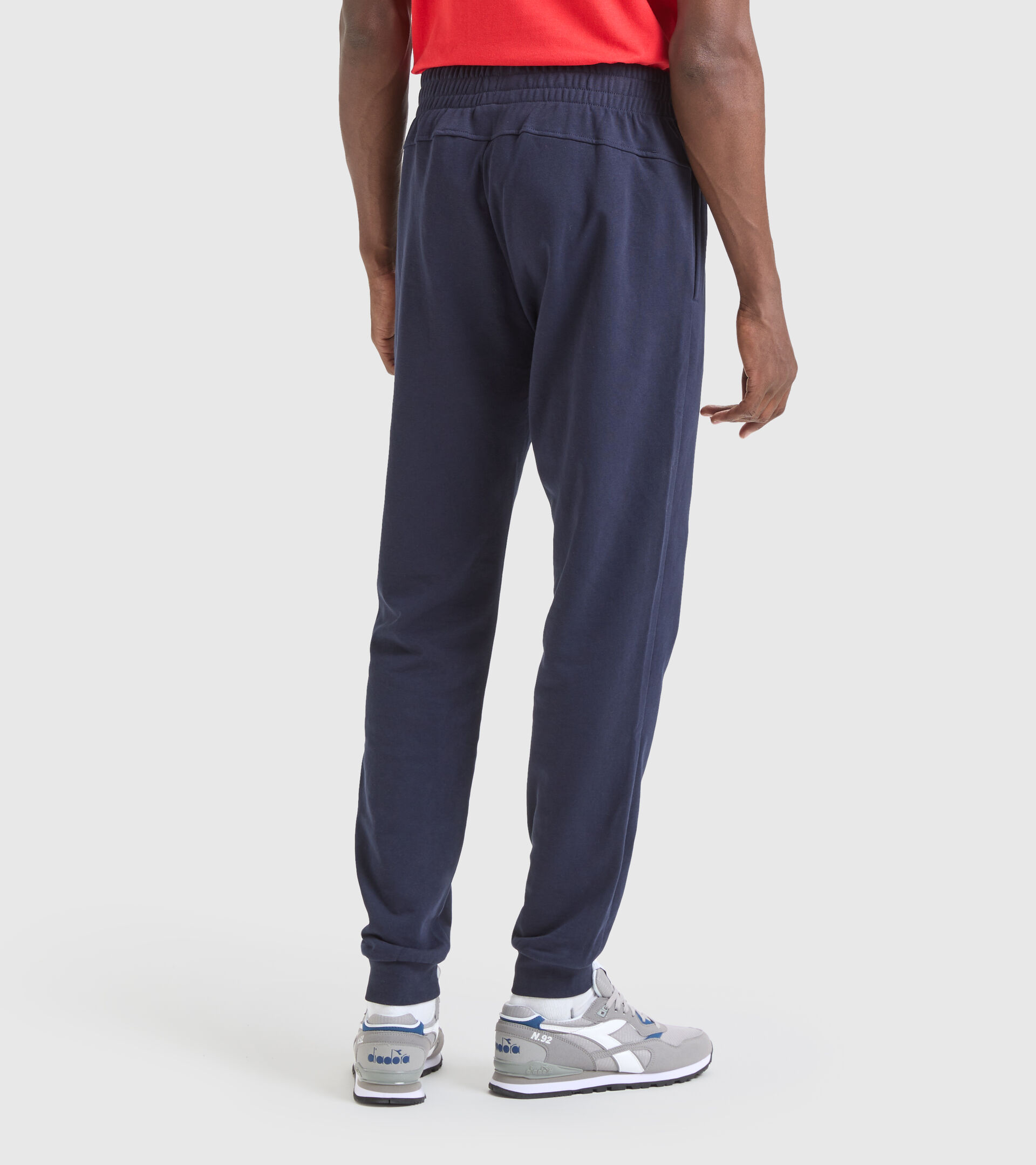 Cotton terrycloth sports trousers - Men PANT CUFF CORE CLASSIC NAVY - Diadora