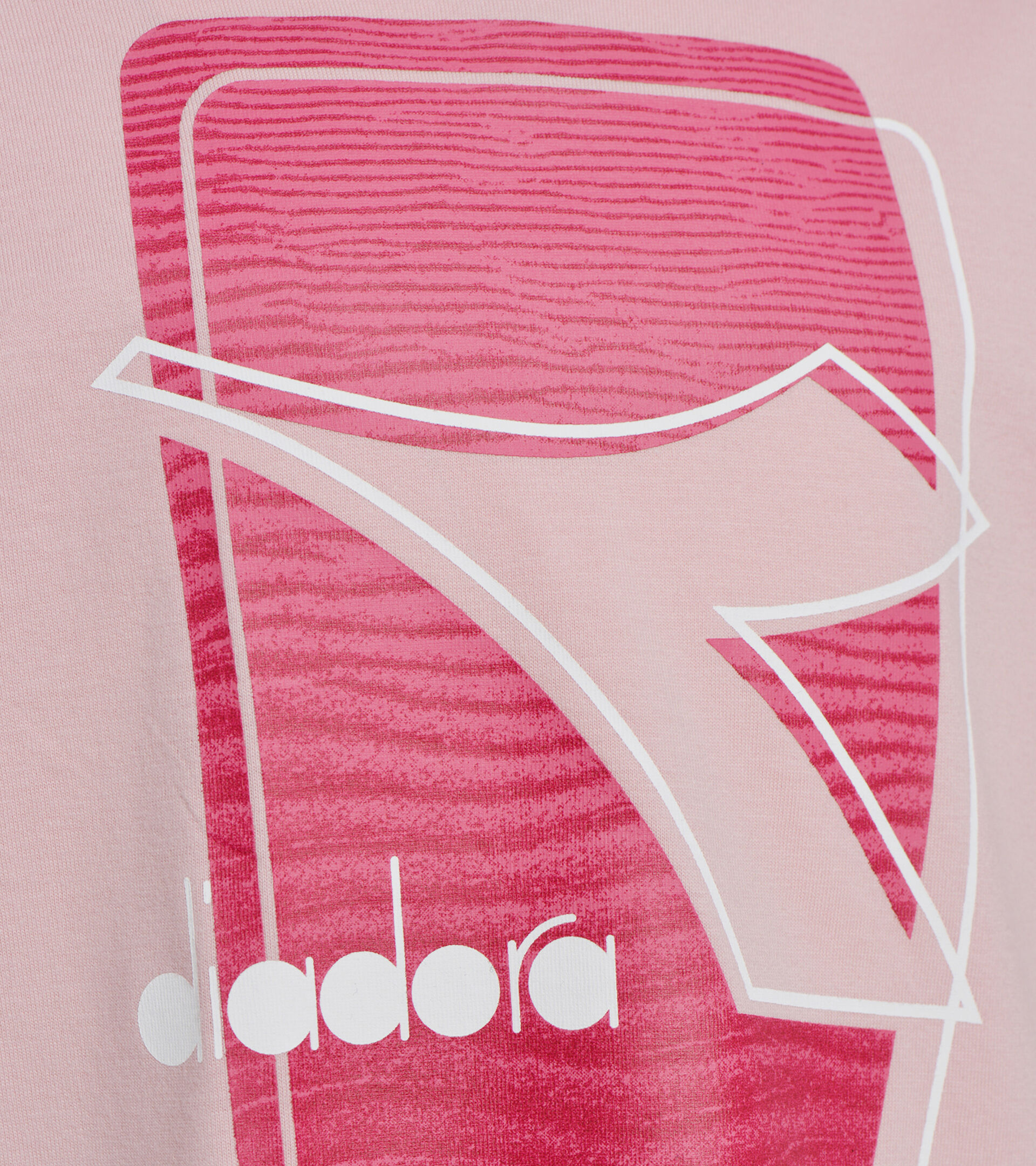 T-shirt à logo - Garçons et filles JU. T-SHIRT SS ELEMENTS ROSE PEAU DE PECHE - Diadora