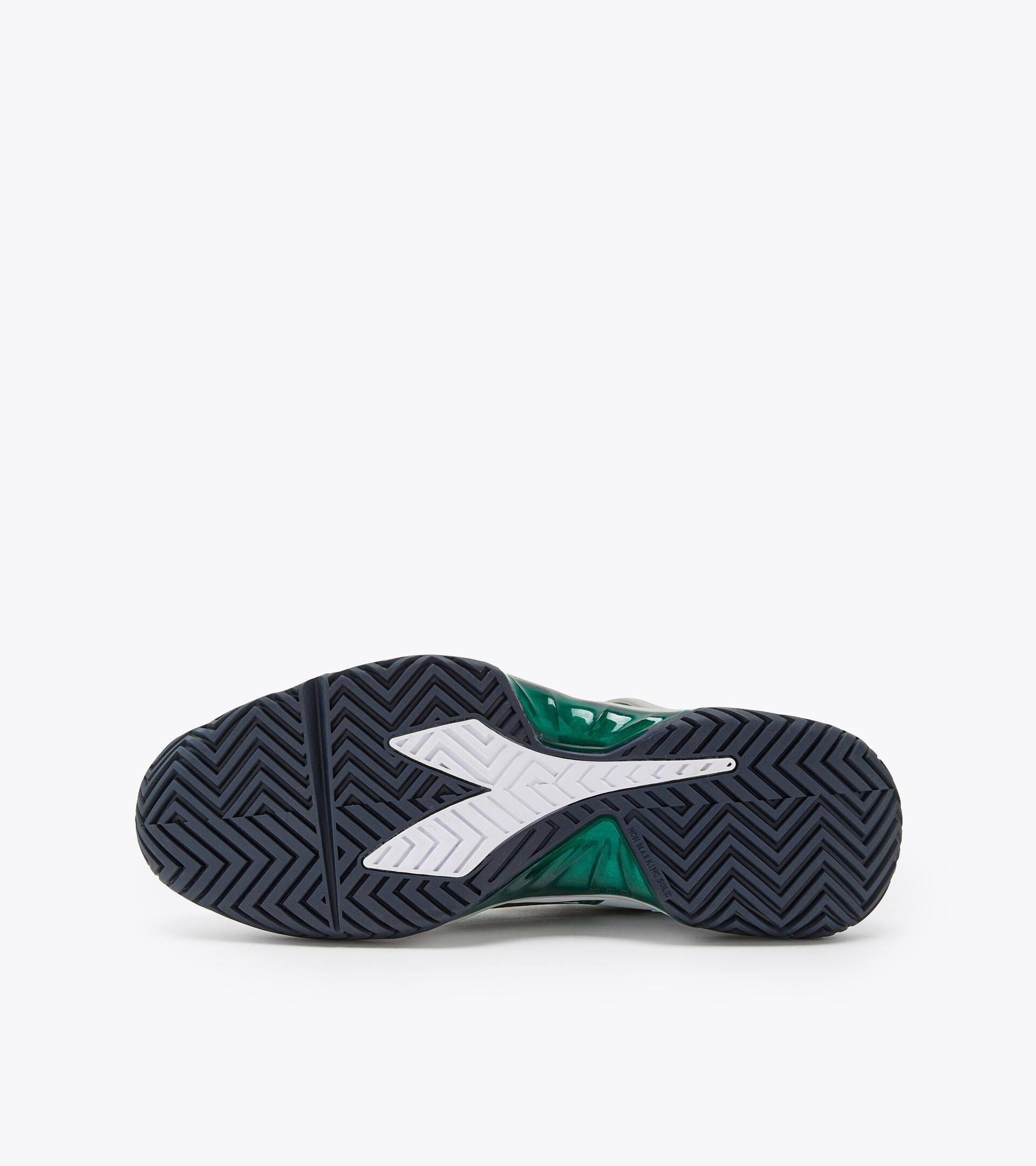 Tennis shoes for hard surfaces or clay - Men B.ICON 2 AG WHITE/BLACK/BLUE CORSAIR - Diadora