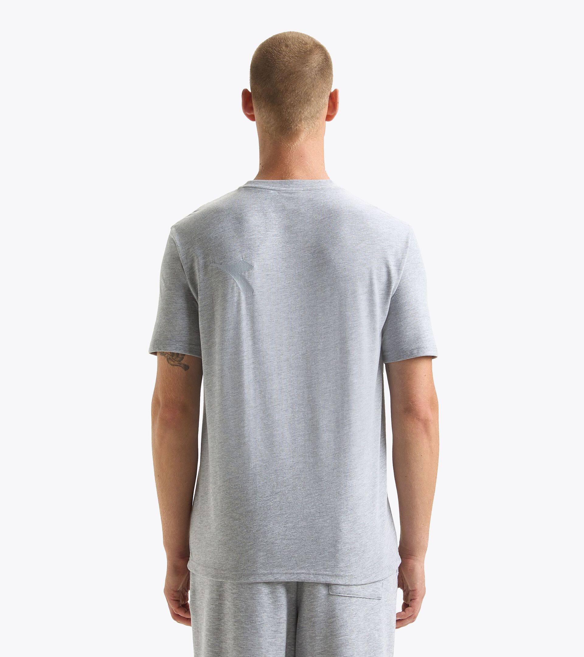 T-shirt - Gender Neutral T-SHIRT SS ATHL. LOGO GRATTE CIEL MELANGE - Diadora