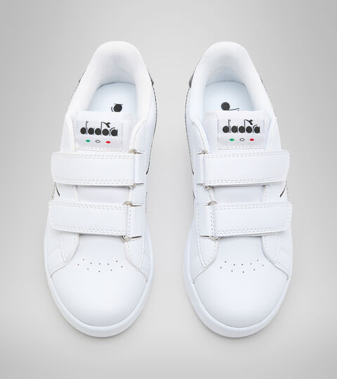 GAME P PS, BLANC/BLANC/NOIR Chaussures de sport - Enfants 4-8 ans GAME P PS BLANC/BLANC/NOIR - Diadora