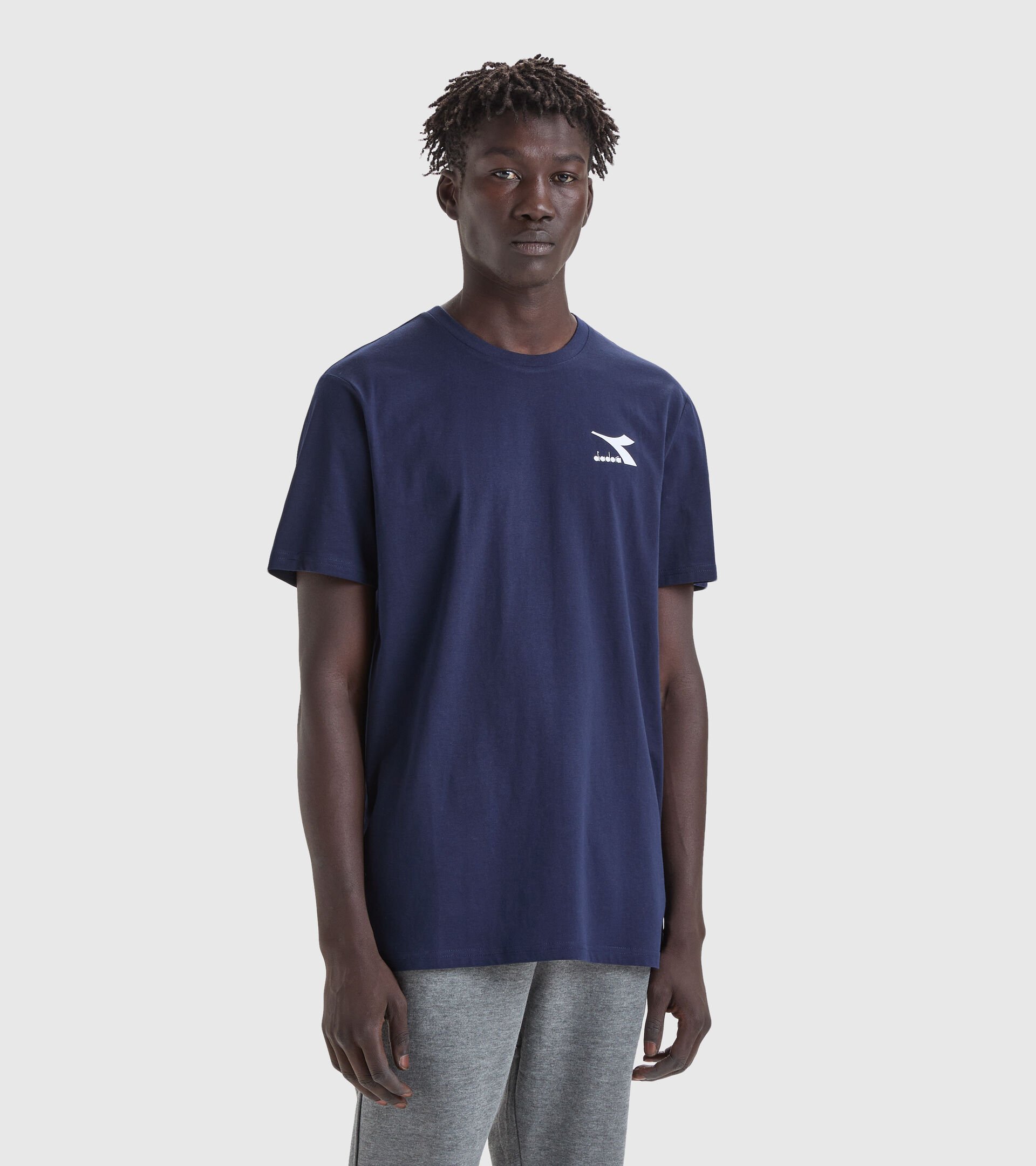 T-shirt sportiva - Uomo T-SHIRT SS CORE BLU CLASSICO - Diadora