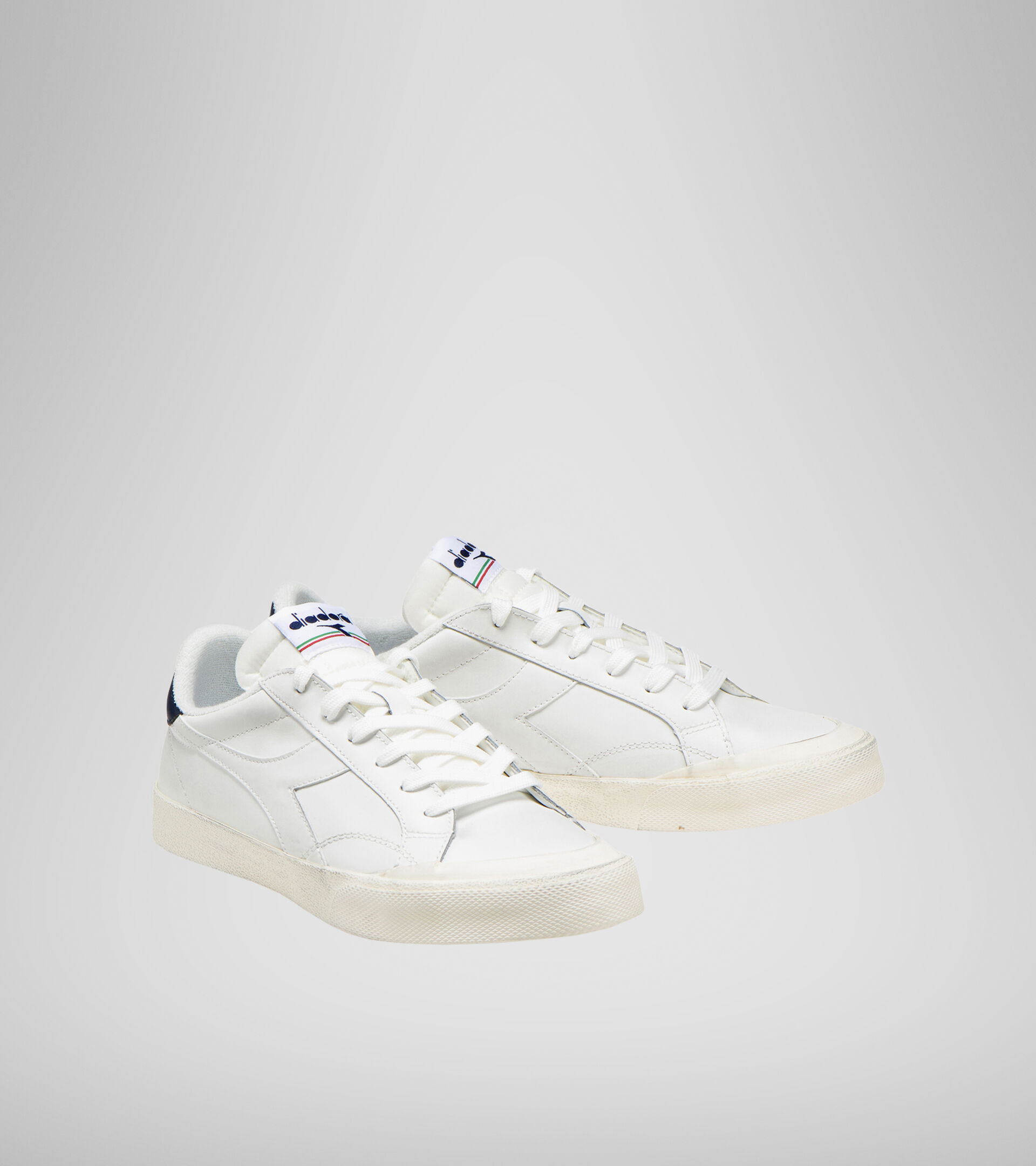 Footwear Sportswear UNISEX MELODY LEATHER DIRTY BIANCO/BLU CORSARO Diadora