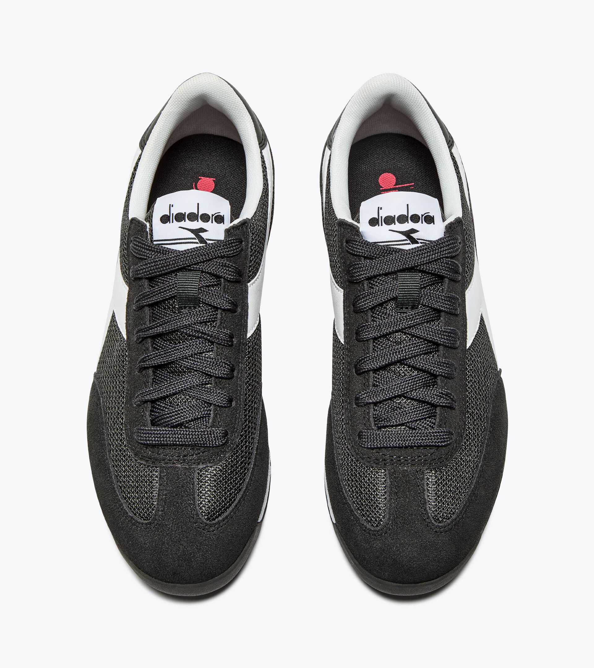 Low-profile suede sneaker - All-gender CROSS BLACK BELUGA - Diadora