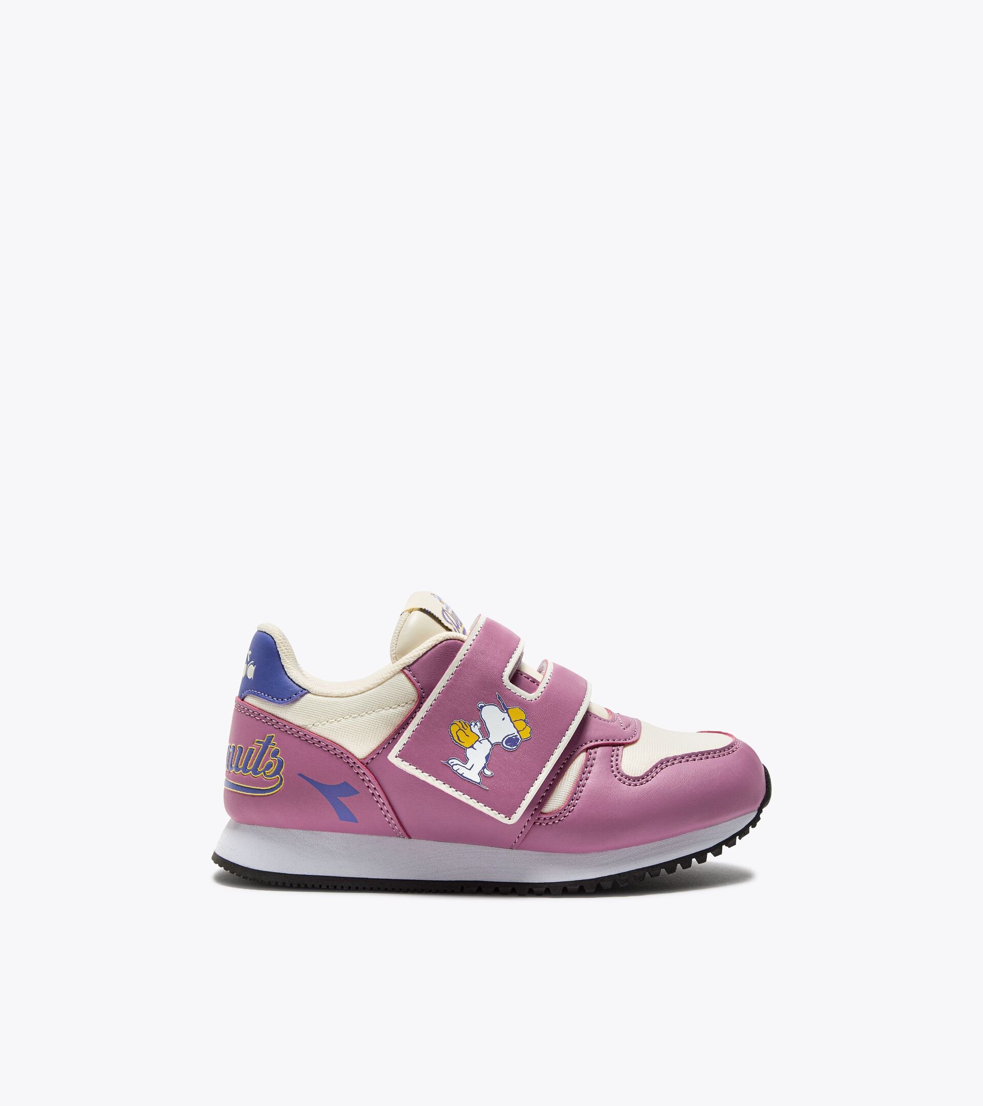Peanuts running  shoe -  4-8  years old - Kids K-RUN SNOOPY PS PINK MAUVE ORCHID - Diadora