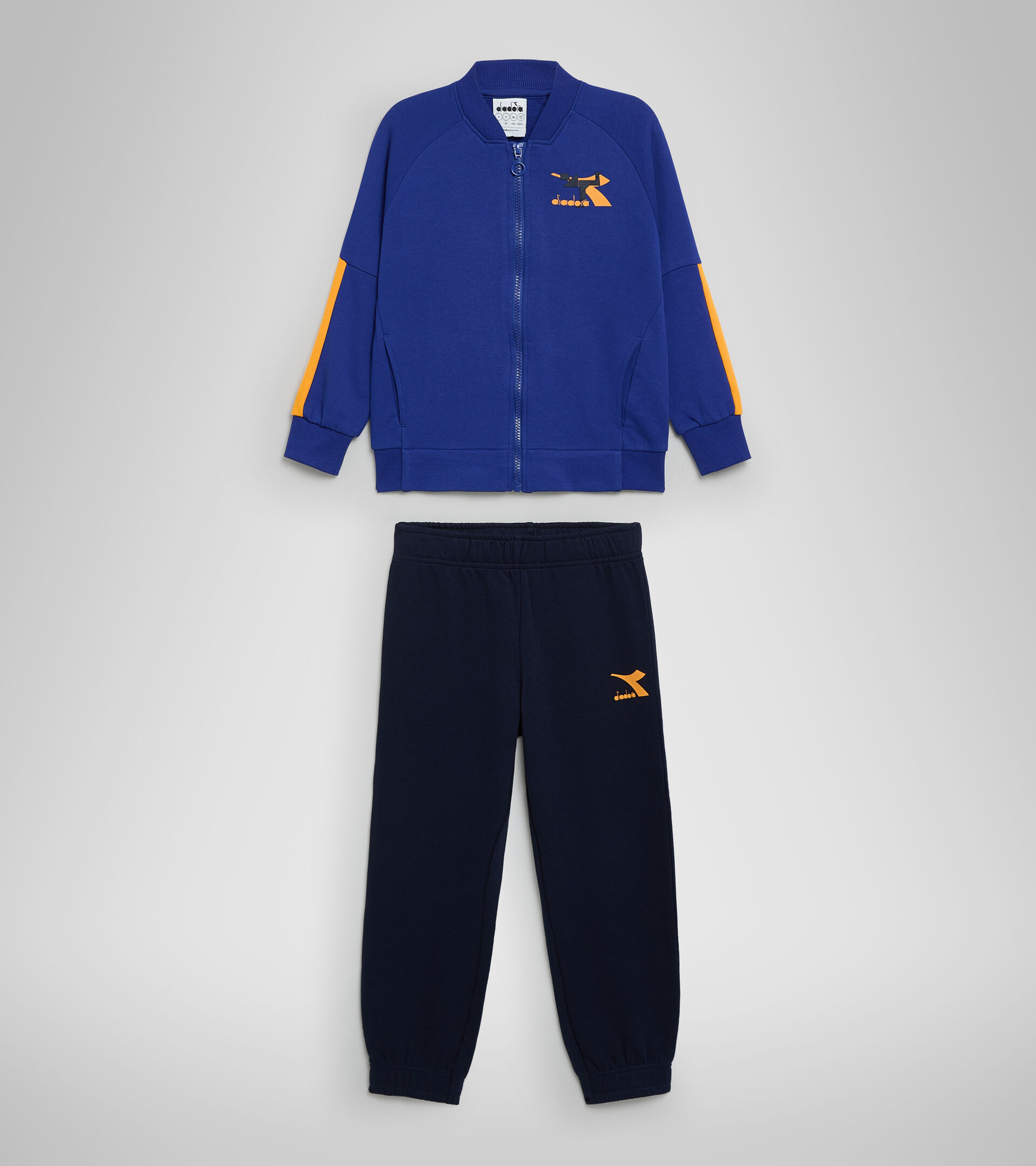 Survêtement de sport - Garçon JB. TRACKSUIT FZ TWISTER BLEU SODALITE - Diadora