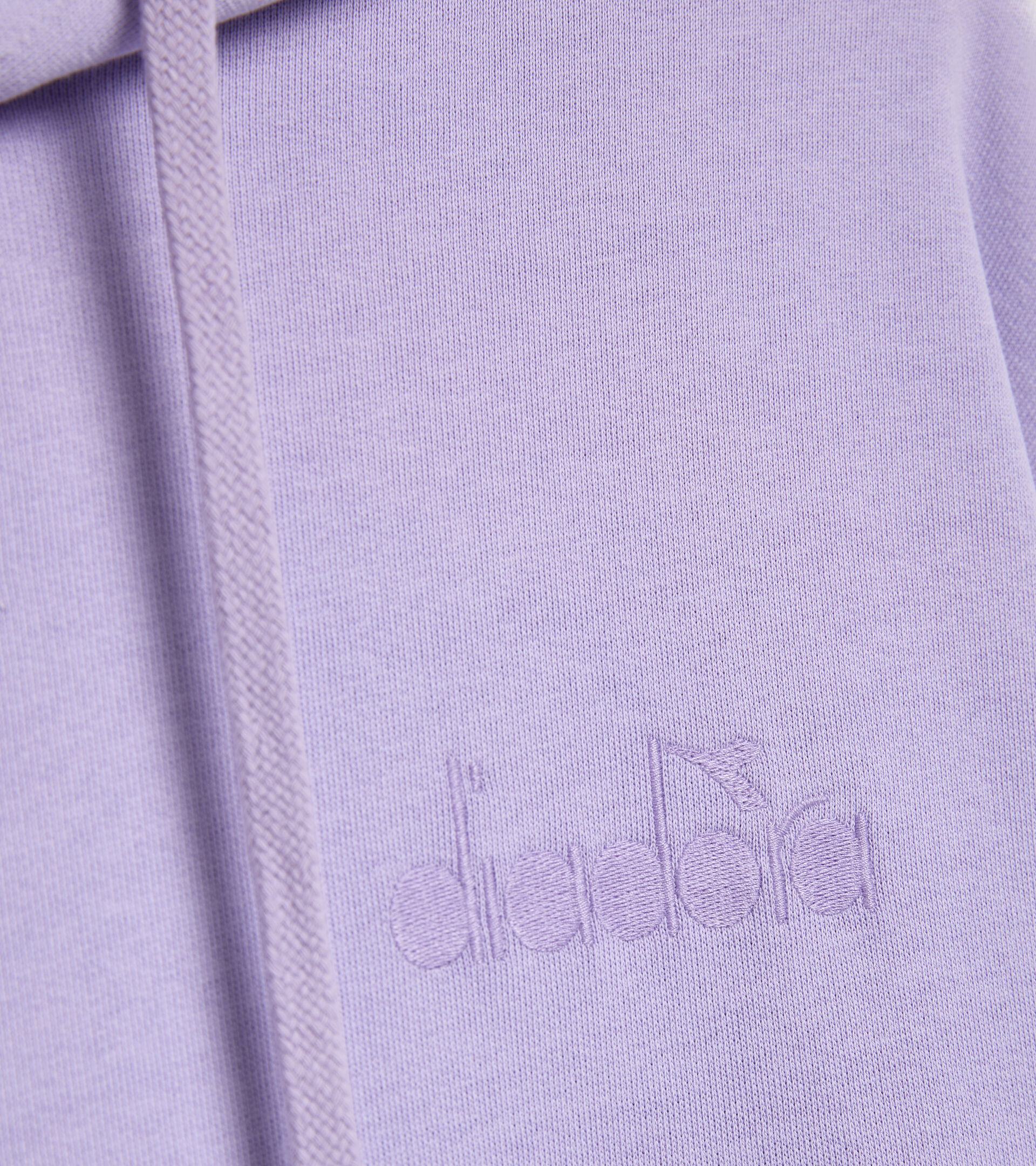 Cotton hoodie - Gender neutral HOODIE SPW LOGO PURPLE ROSE - Diadora