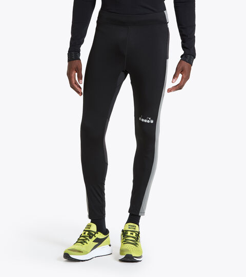 Leggings de running - Homme RUNNING TIGHTS GRIS PLEUROTUS/GRIS PENOMBRE - Diadora