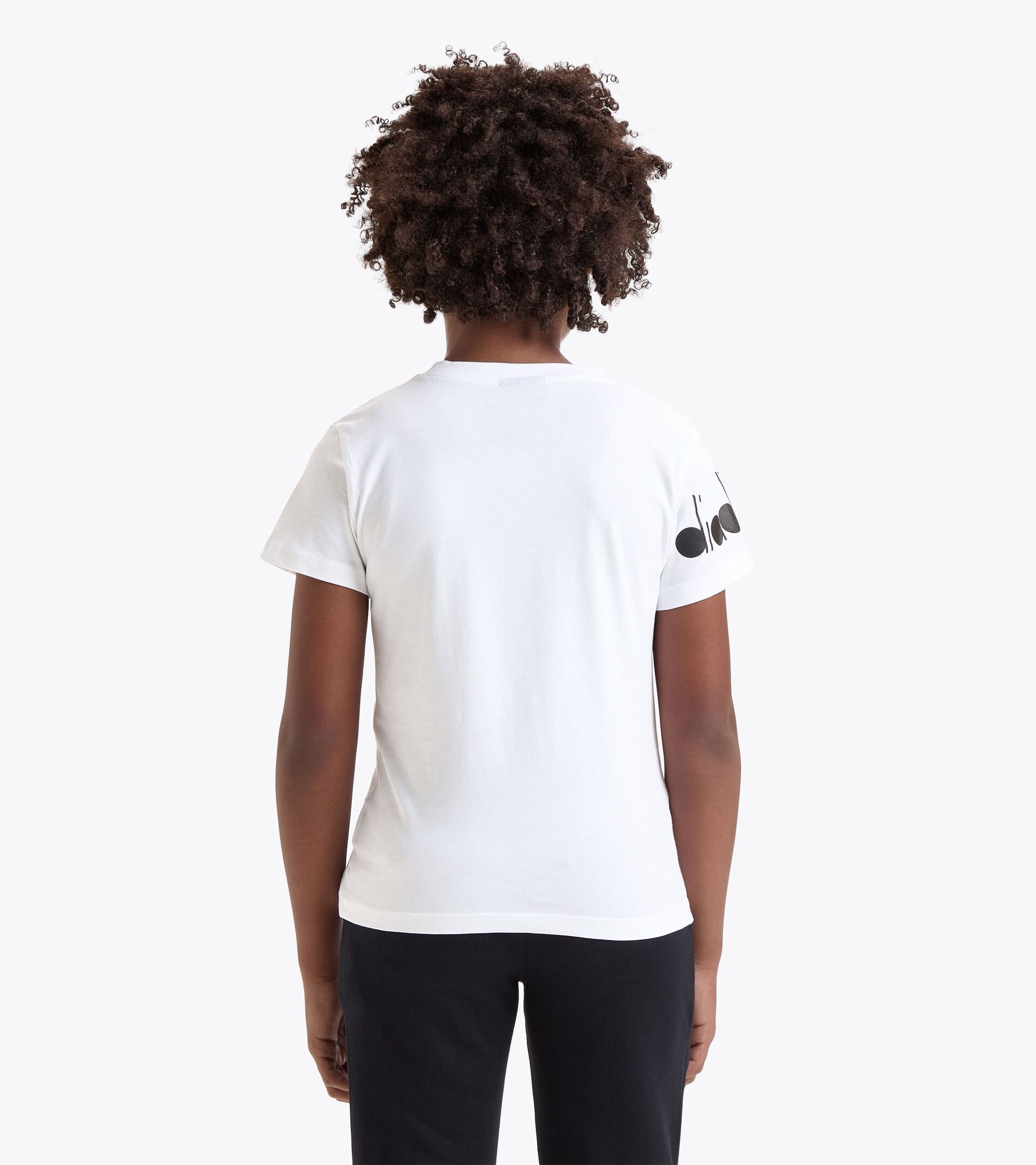 T-shirt 100 % coton - Garçon JB.T-SHIRT SS FREGIO WATER COLOR BLANC PAPYRUS - Diadora