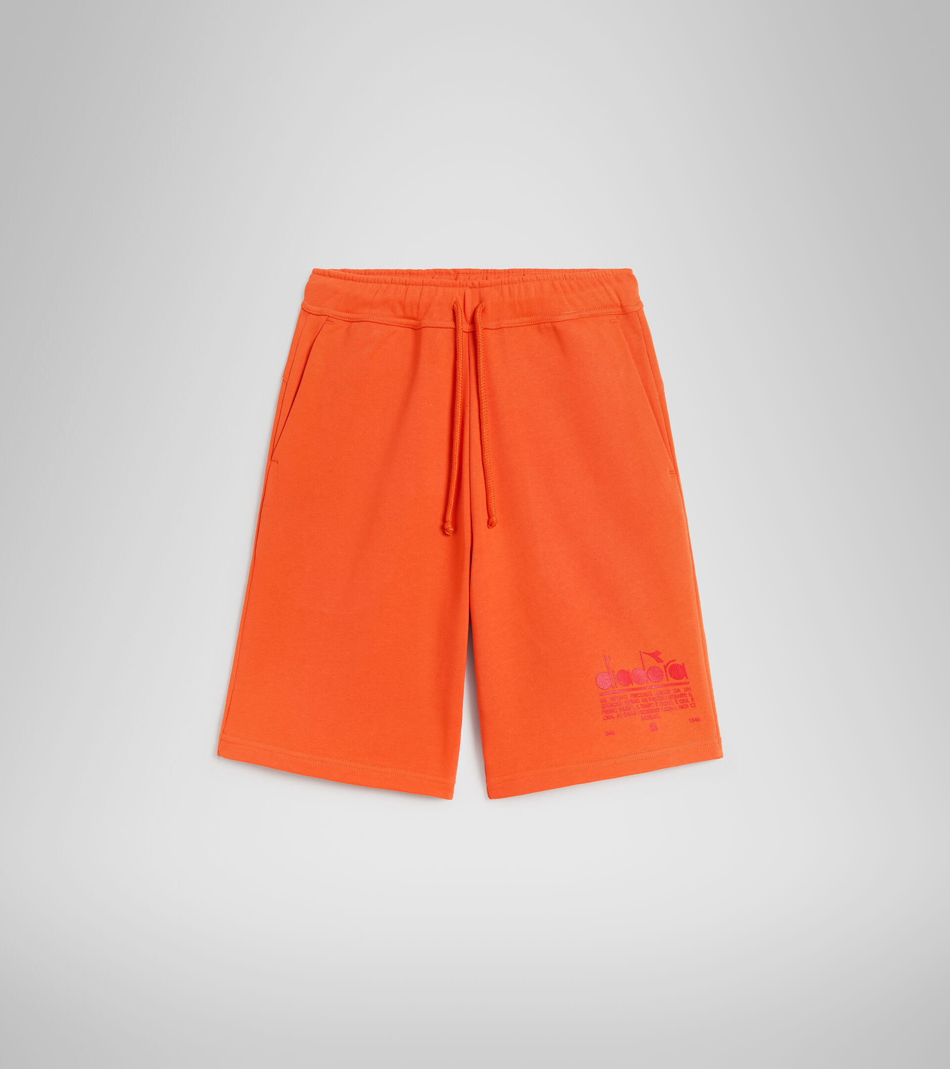Bermudas de algodón - Unisex BERMUDA MANIFESTO NARANJA BERMELLON - Diadora