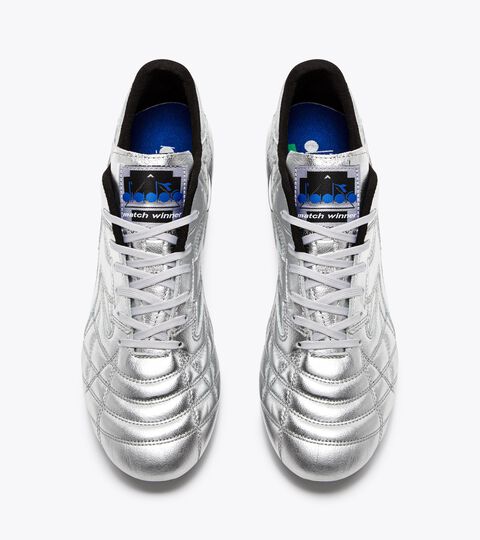 M.WINNER ITA OG 94 LT+ MDPU, SILVER DD Made In Italy calcio boots for firm grounds - All-Gender M.WINNER ITA OG 94 LT+ MDPU SILVER DD - Diadora
