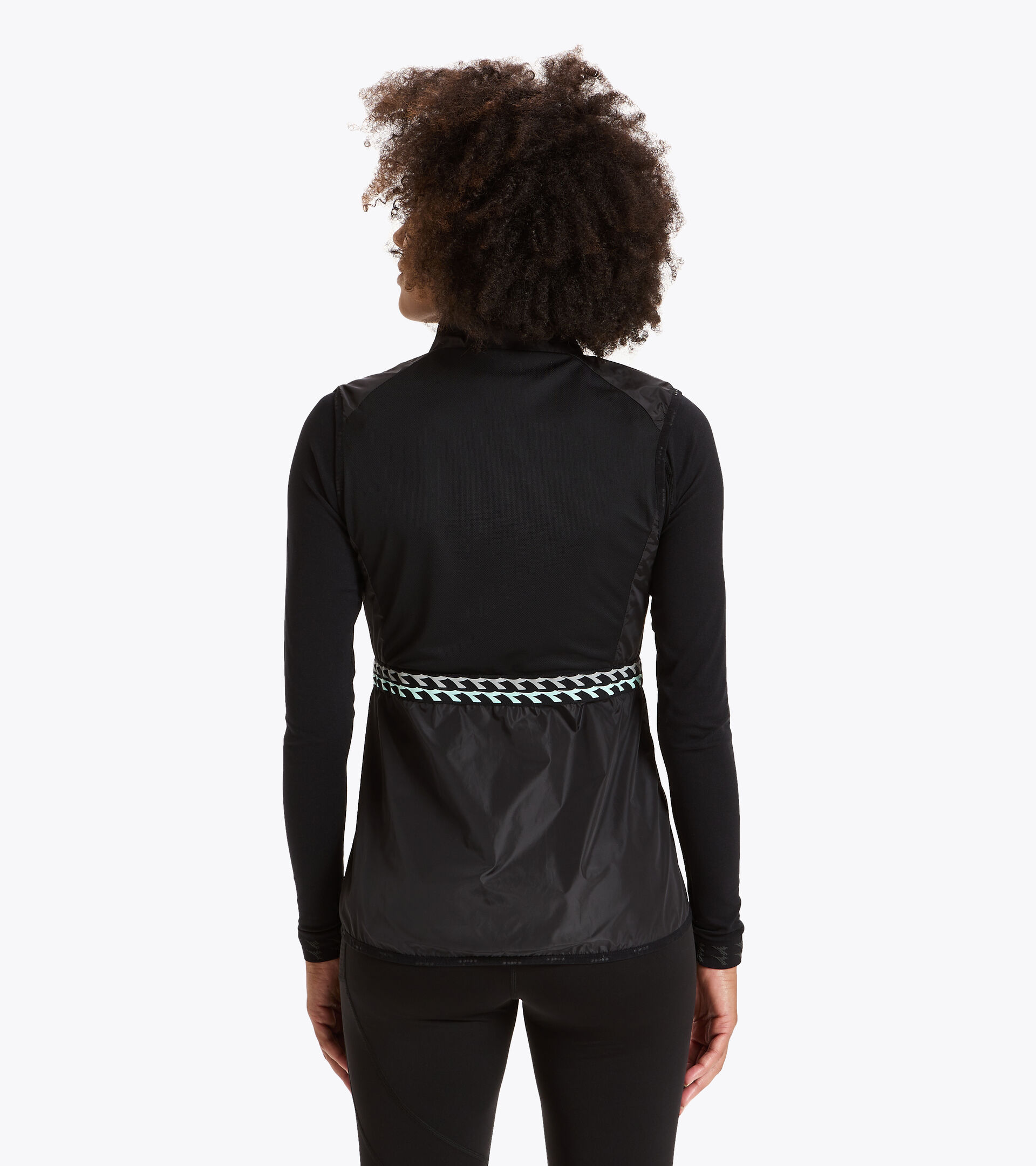 Running windproof gilet - Women L. VEST BLACK - Diadora