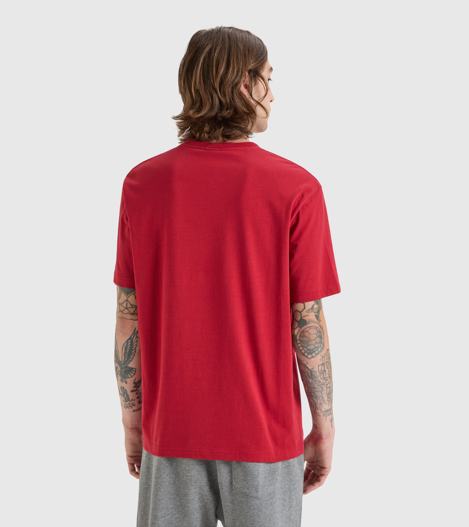 T-shirt en coton - Homme T-SHIRT SS DRIFT ROUGE SAUGE - Diadora