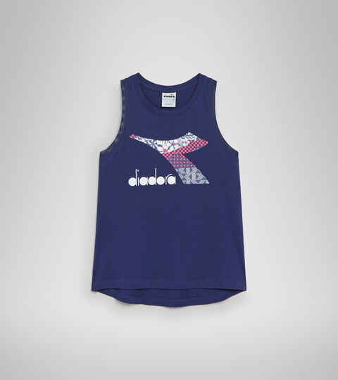 L. TANK FLOSS, TIEFE KOBALT Sportliches Baumwoll-Tanktop - Damen L. TANK FLOSS TIEFE KOBALT - Diadora