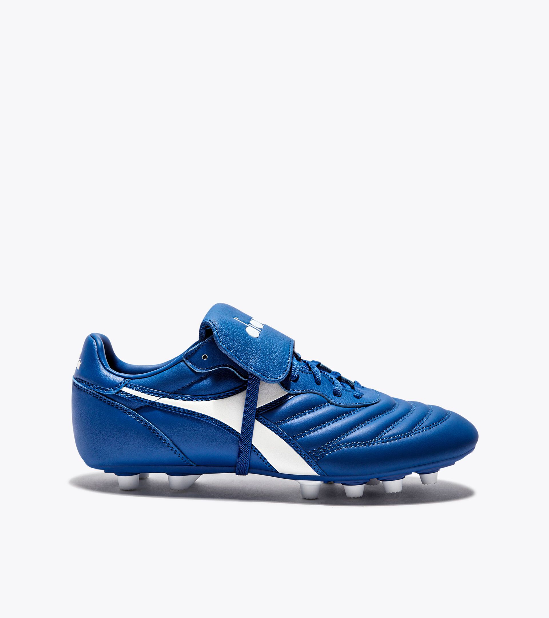 Calcio boots for firm ground - Men's BRASIL LT T MDPU ROYAL/WHITE - Diadora