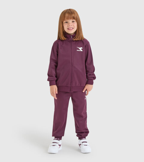 Survêtement de sport - Enfant JU.TRACKSUIT FZ CHROMIA VIOLETS ECRASE - Diadora