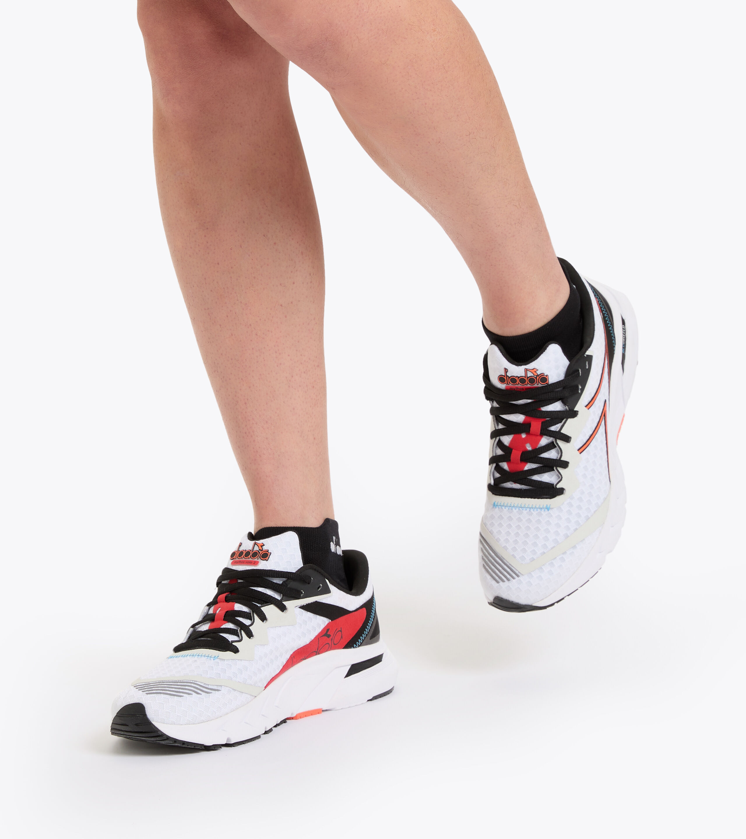Diadora Scarpa Running Sneaker Jogging Uomo Raid 3 Black/white pristine Scarpe 