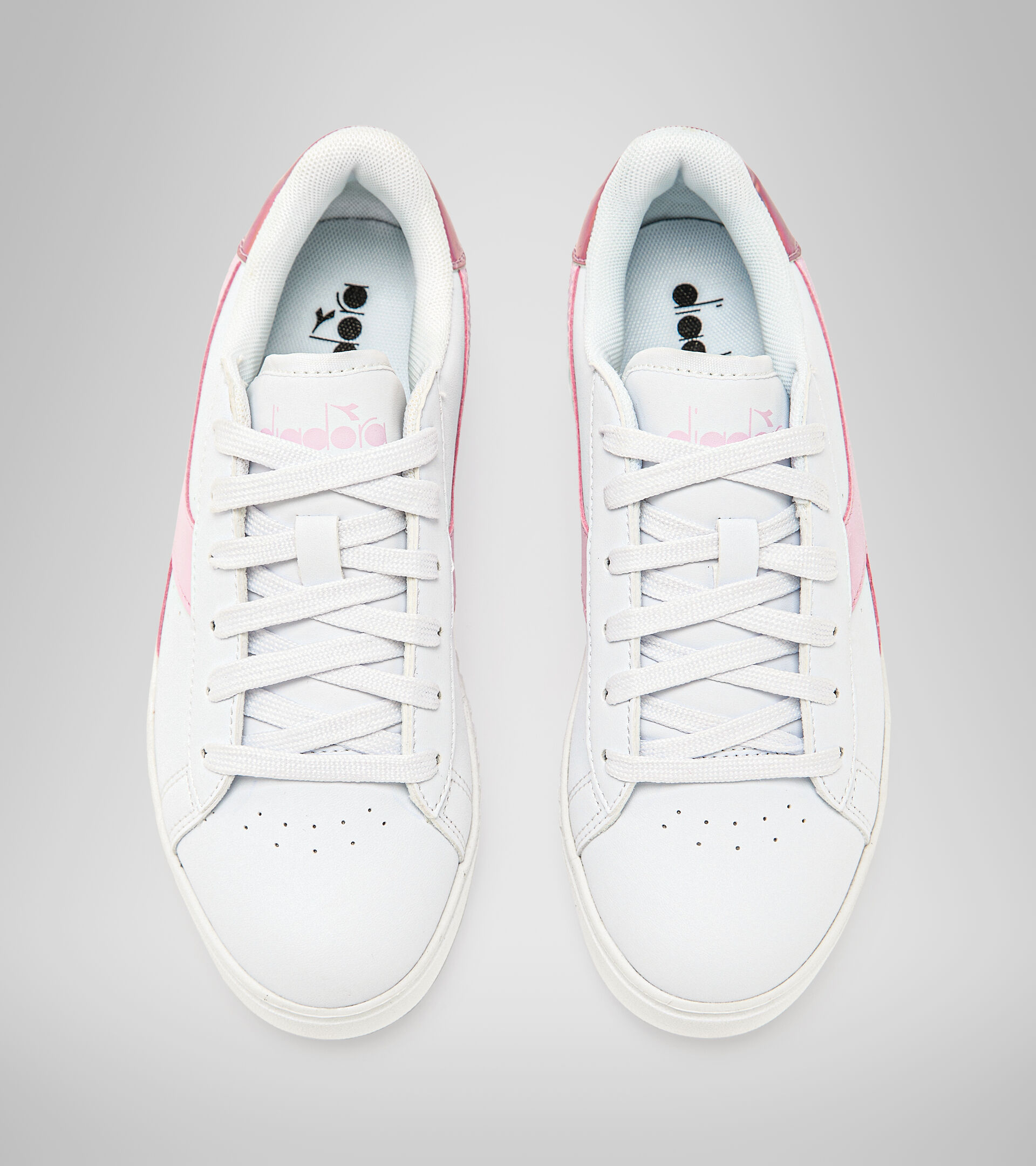 Sports shoes - Youth 8-16 years GAME STEP GS WHITE/METALIZED PINK - Diadora