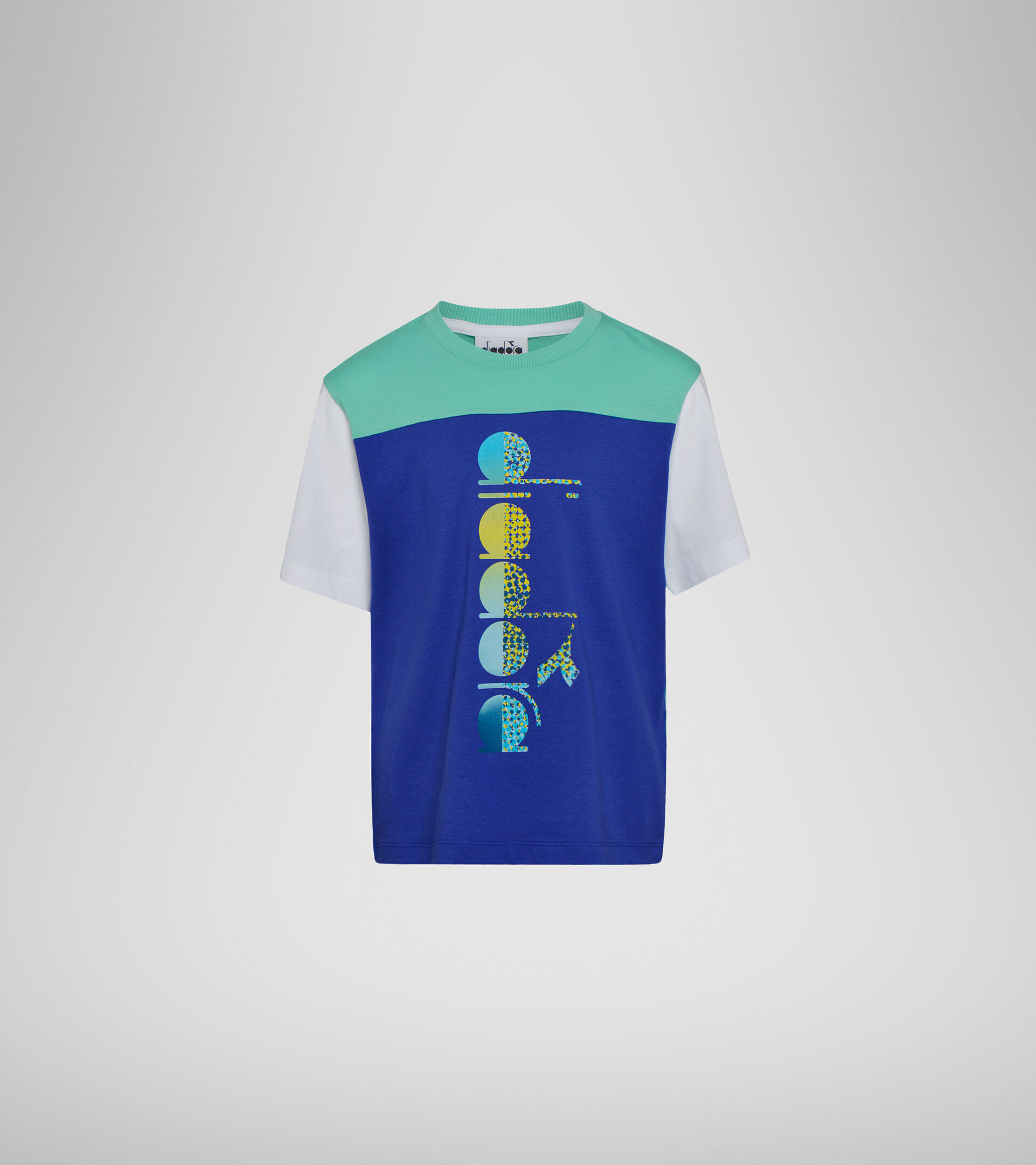 T-shirt with logo - Boys JB. T-SHIRT SS DIADORA CLUB BLUE CLEMATIS - Diadora