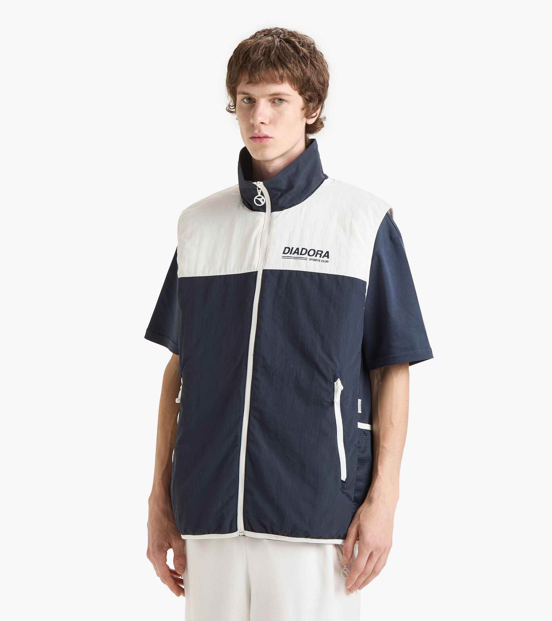 Legacy windproof vest - Made in Italy - All-Gender VEST INSULATED LEGACY BLUE DENIM - Diadora