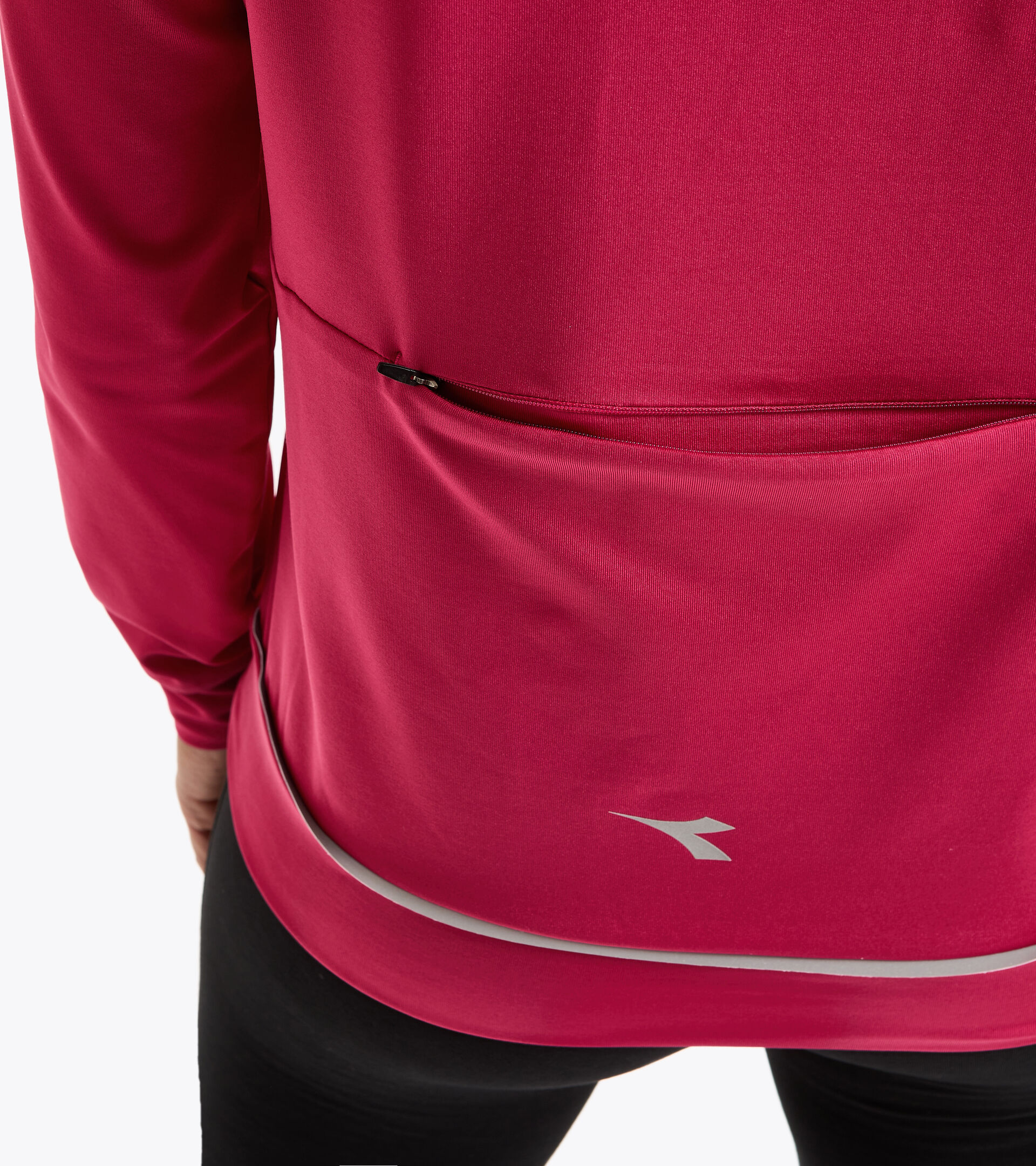 Running windbreaker - Women L. MULTILAYER JACKET BE ONE BLACK - Diadora