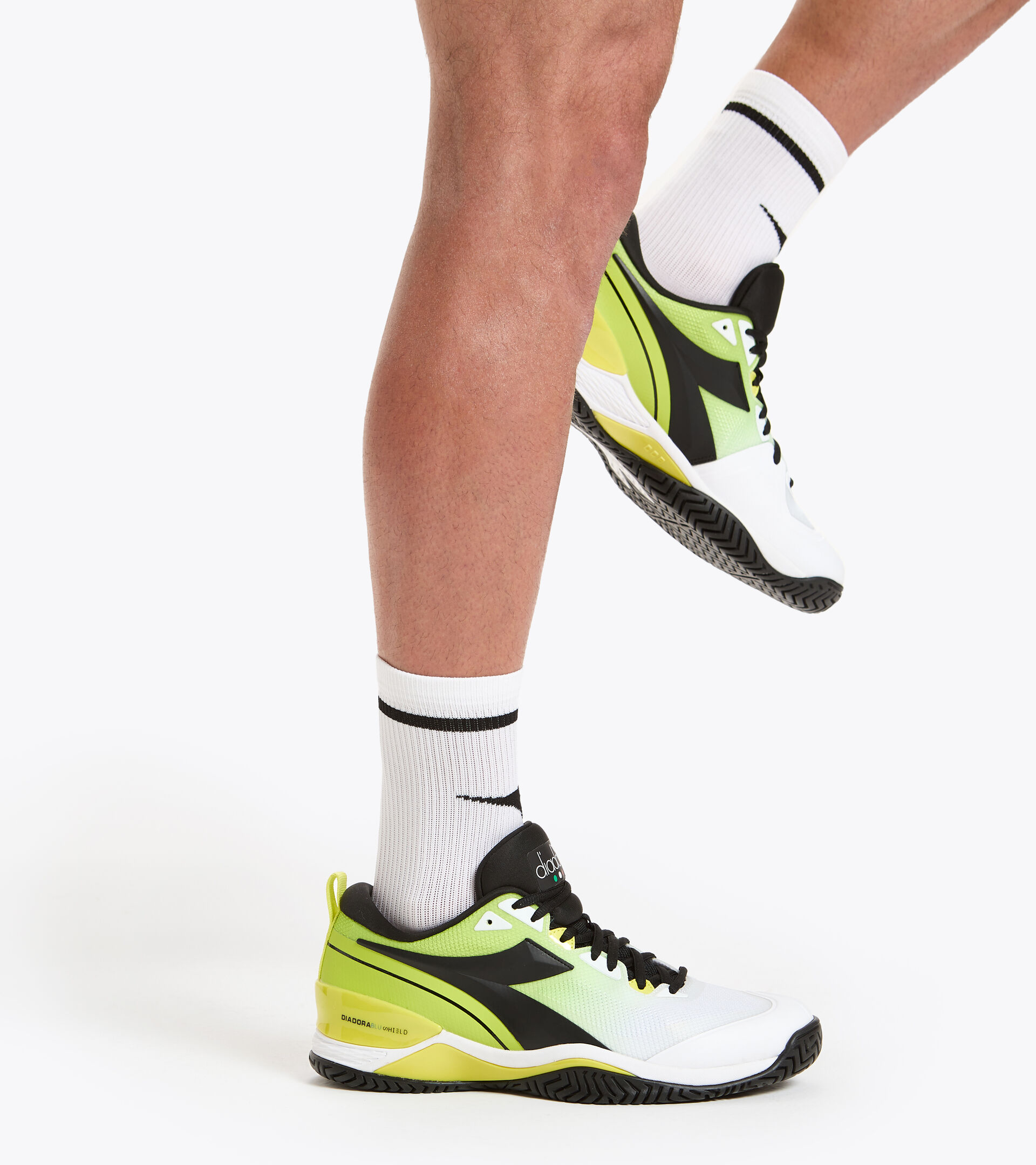 Short socks - Men SOCKS OPTICAL WHITE/BLACK - Diadora