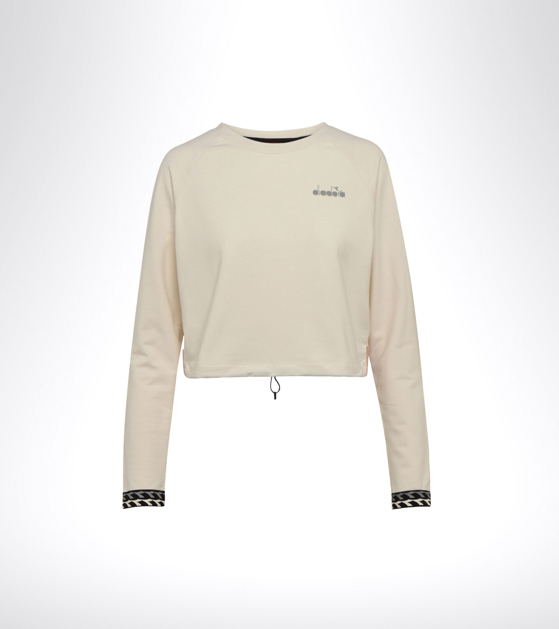 Apparel Sport DONNA L. LIGHTWEIGHT SWEAT BE ONE BLANCO MURMURAR/ROSA CAOBA Diadora