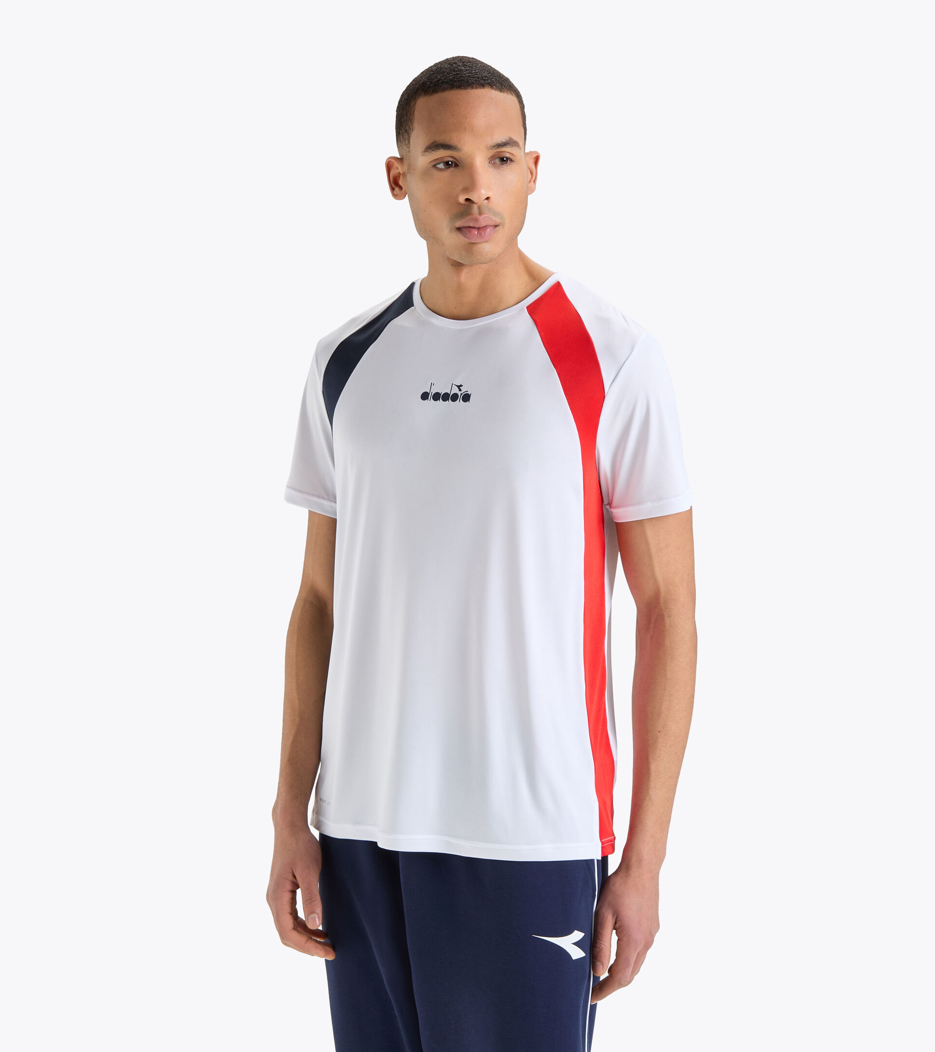 T-shirt da tennis - Uomo SS T-SHIRT BIANCO OTTICO - Diadora